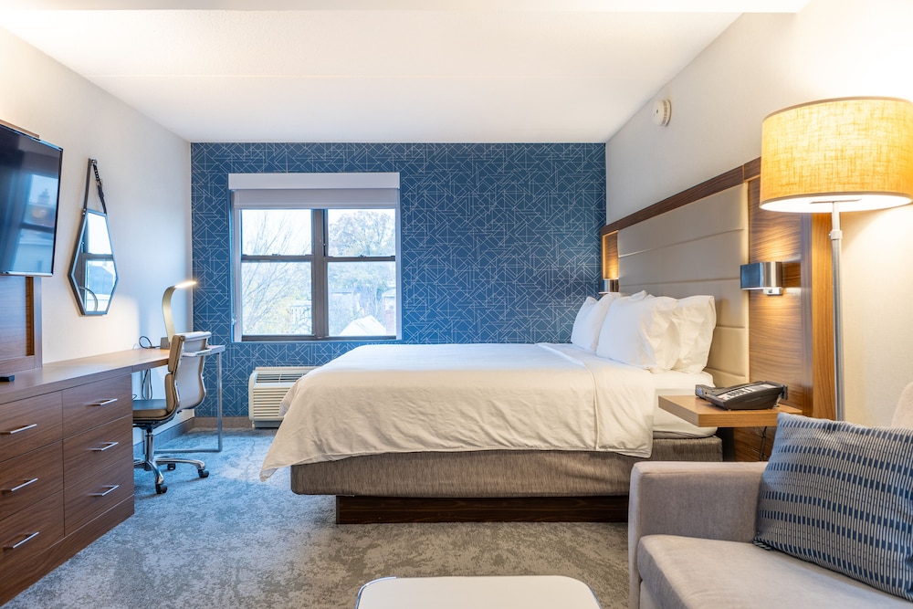 جناح بسرير فردي بمنطقة جلوس، Holiday Inn Express & Suites Boston - Cambridge 3/4