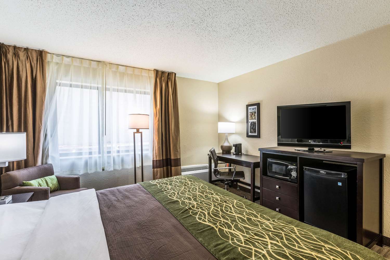 Room, King Bed, Comfort Inn Downtown Detroit MI 2/4