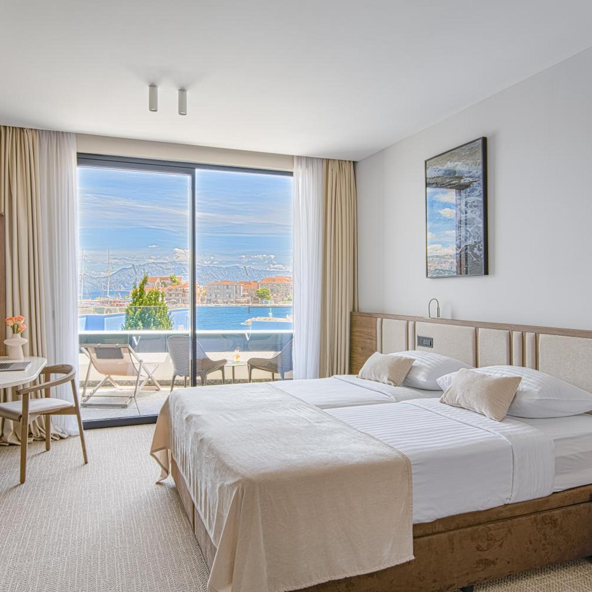 Superior, Double or Twin Bed, Lateral Side Sea View, Balcony