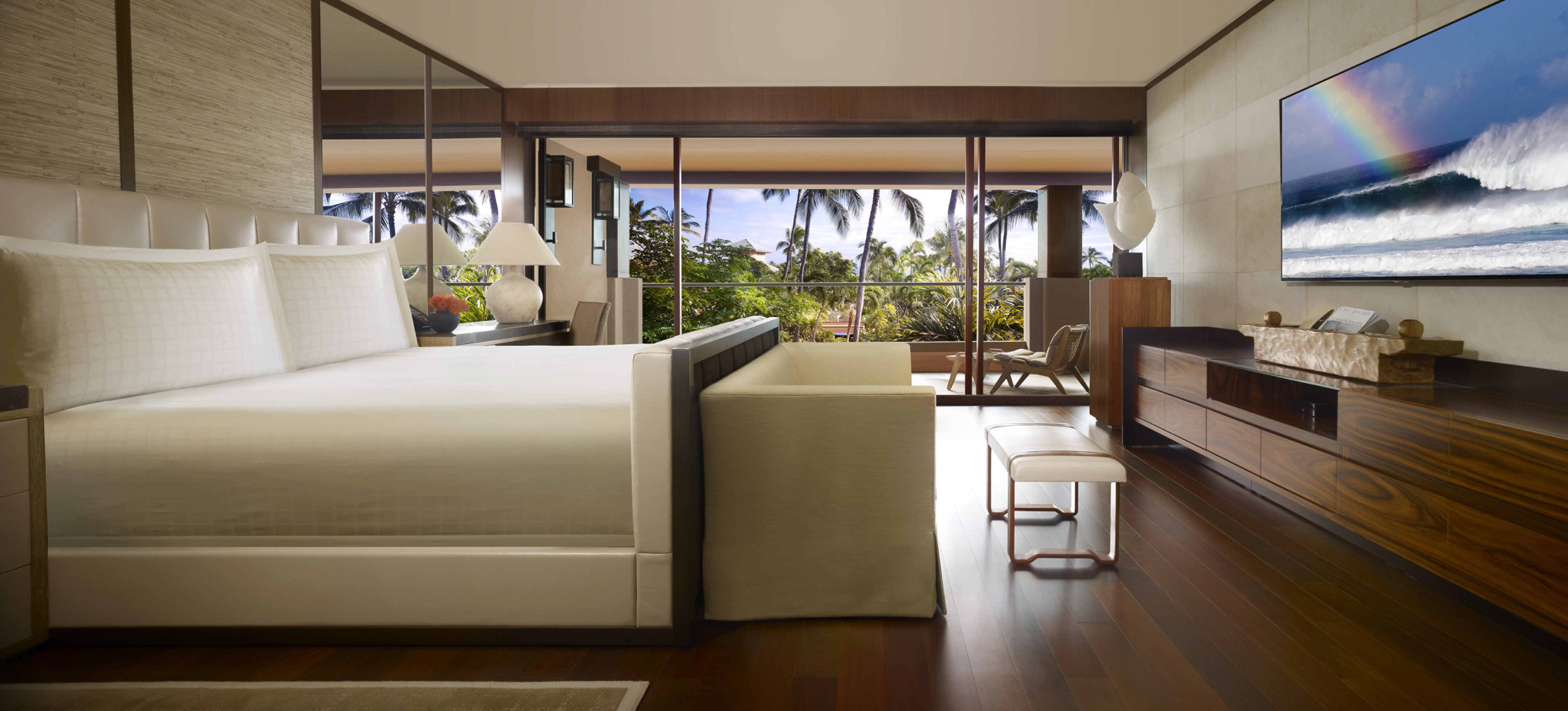 Ohana, Suite, King Bed, Garden View