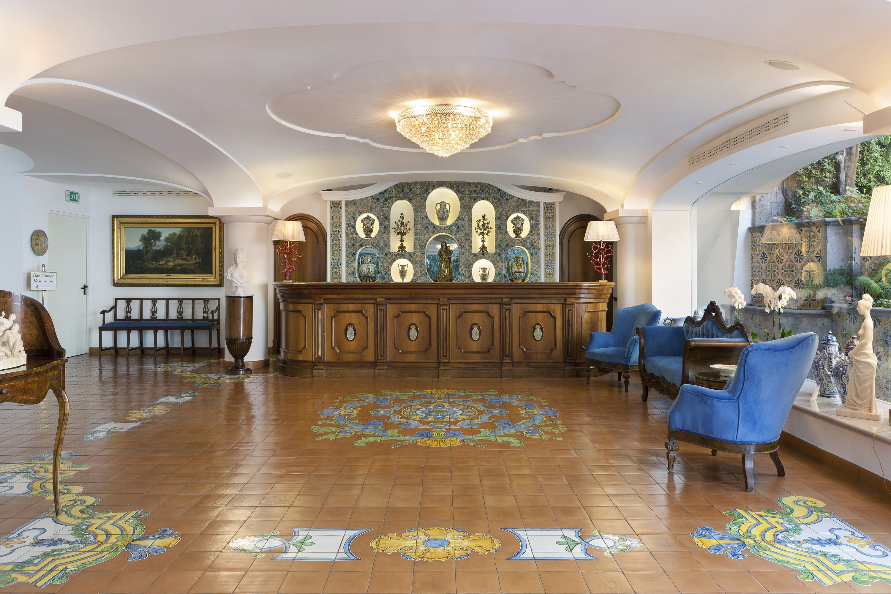 Lobby at Grand Hotel La Favorita, SORRENTO
