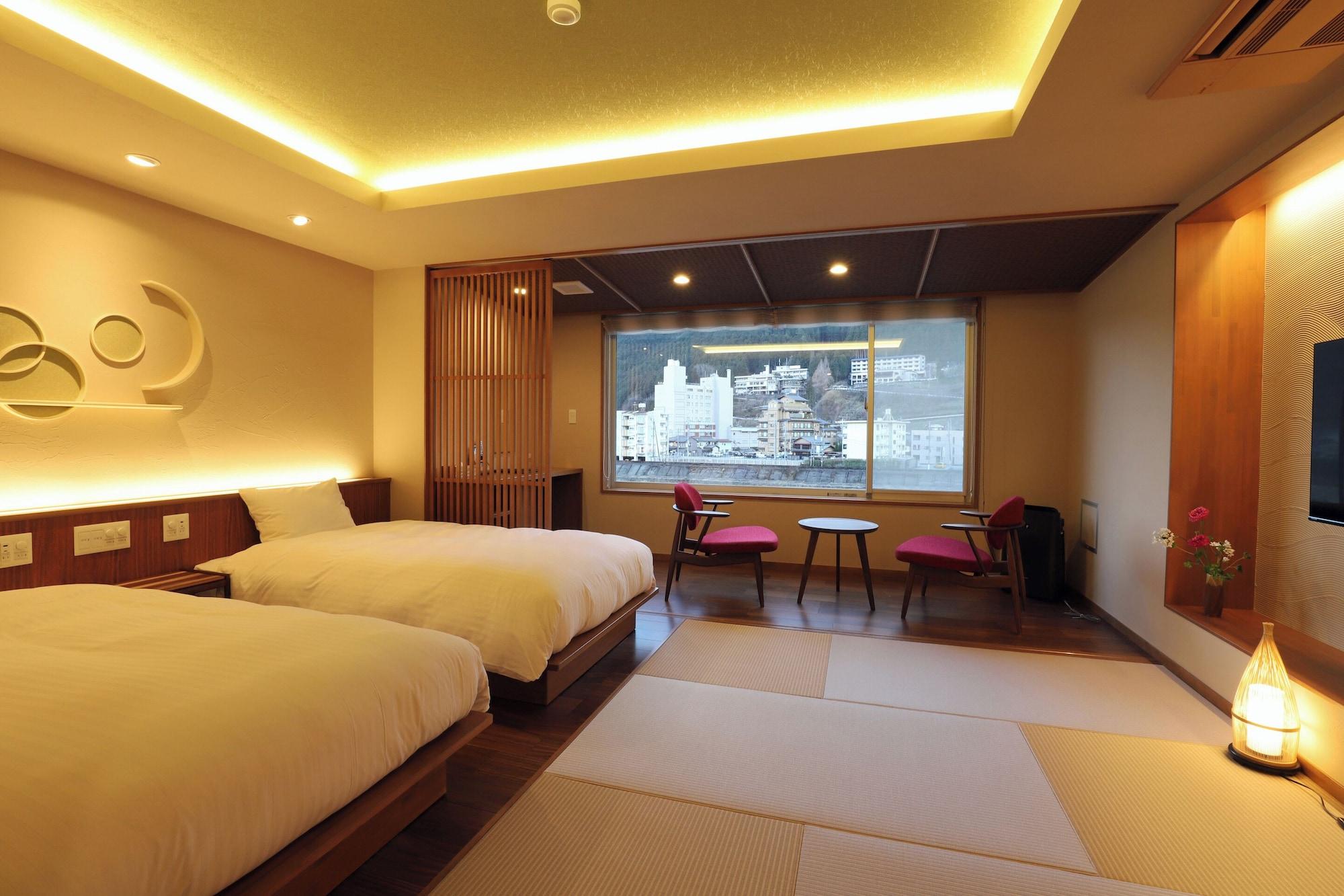 Japanese Western, Twin Beds, Futon Bed, Hot Spring Bath