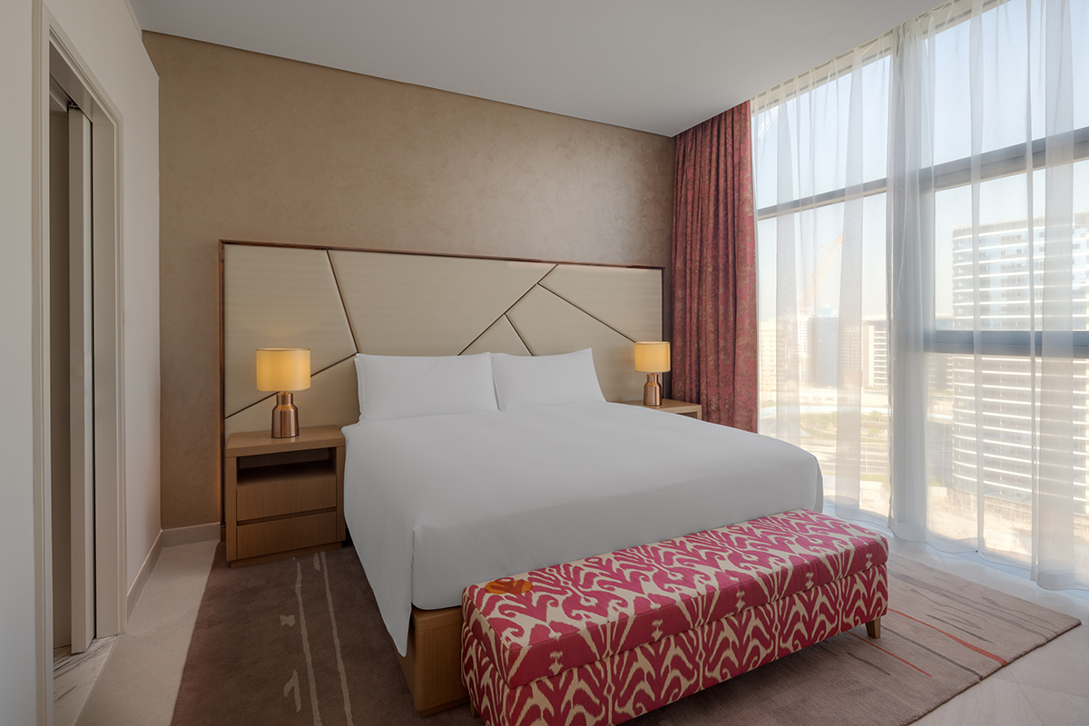 غرفة بغرفة نوم واحدة مفردة بسرير كينج، Hilton Dubai Creek Hotel & Residences 2/3