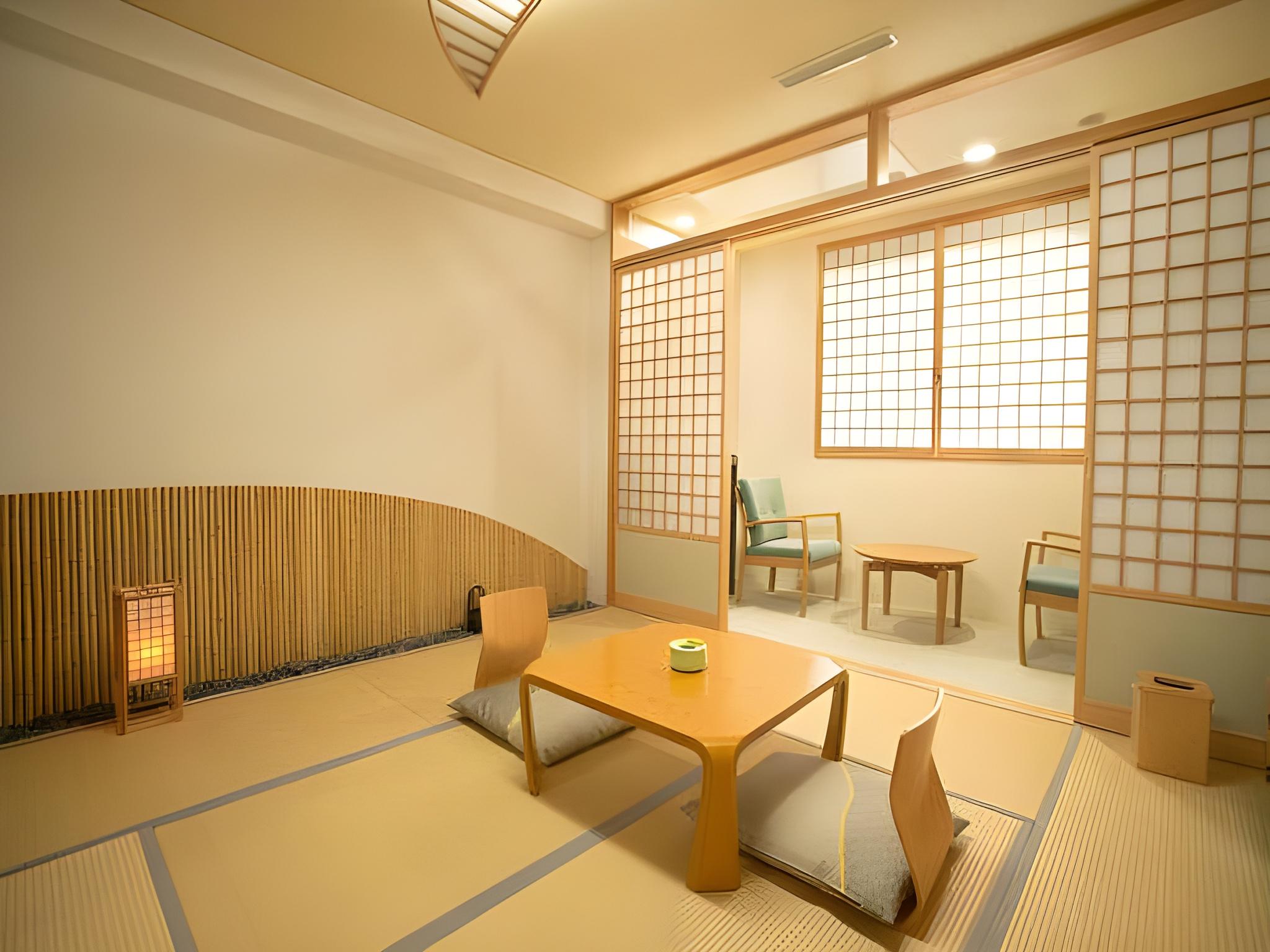 غرفة يابانية عصرية في الملحق