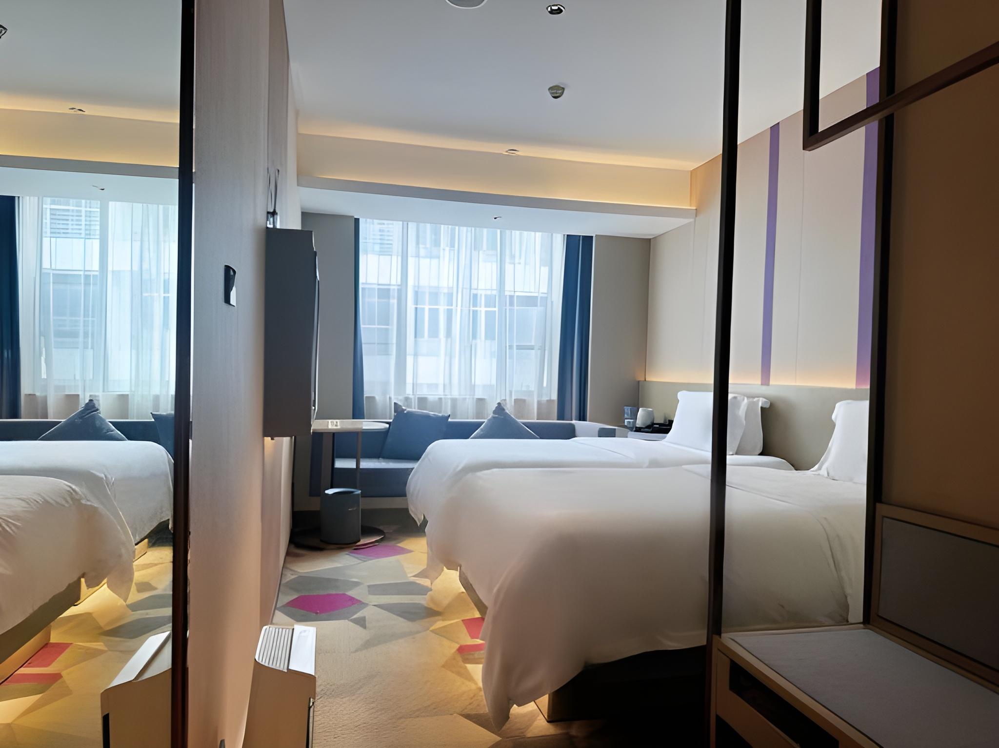 غرفة قياسية بسريرين منفصلين، Lavande Hotel (Zhongshan Shiqi Daxin Xinduhui,North of Zhongshan Railway Station) 2/2