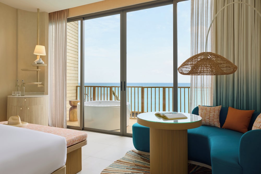 Overwater, Mirage, Sunset, Villa, King Bed, Jetted Tub