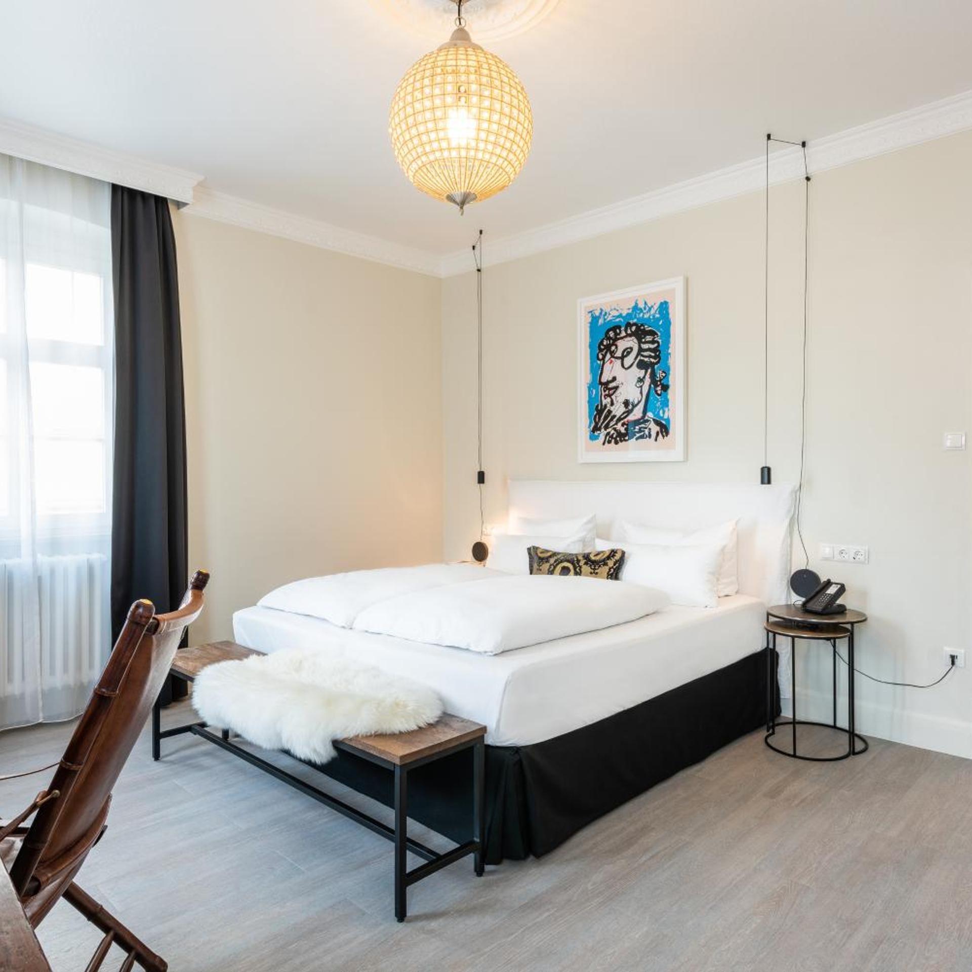 غرفة سوبيريور بسرير كينج، Hotel Wurzburger Hof 9/10