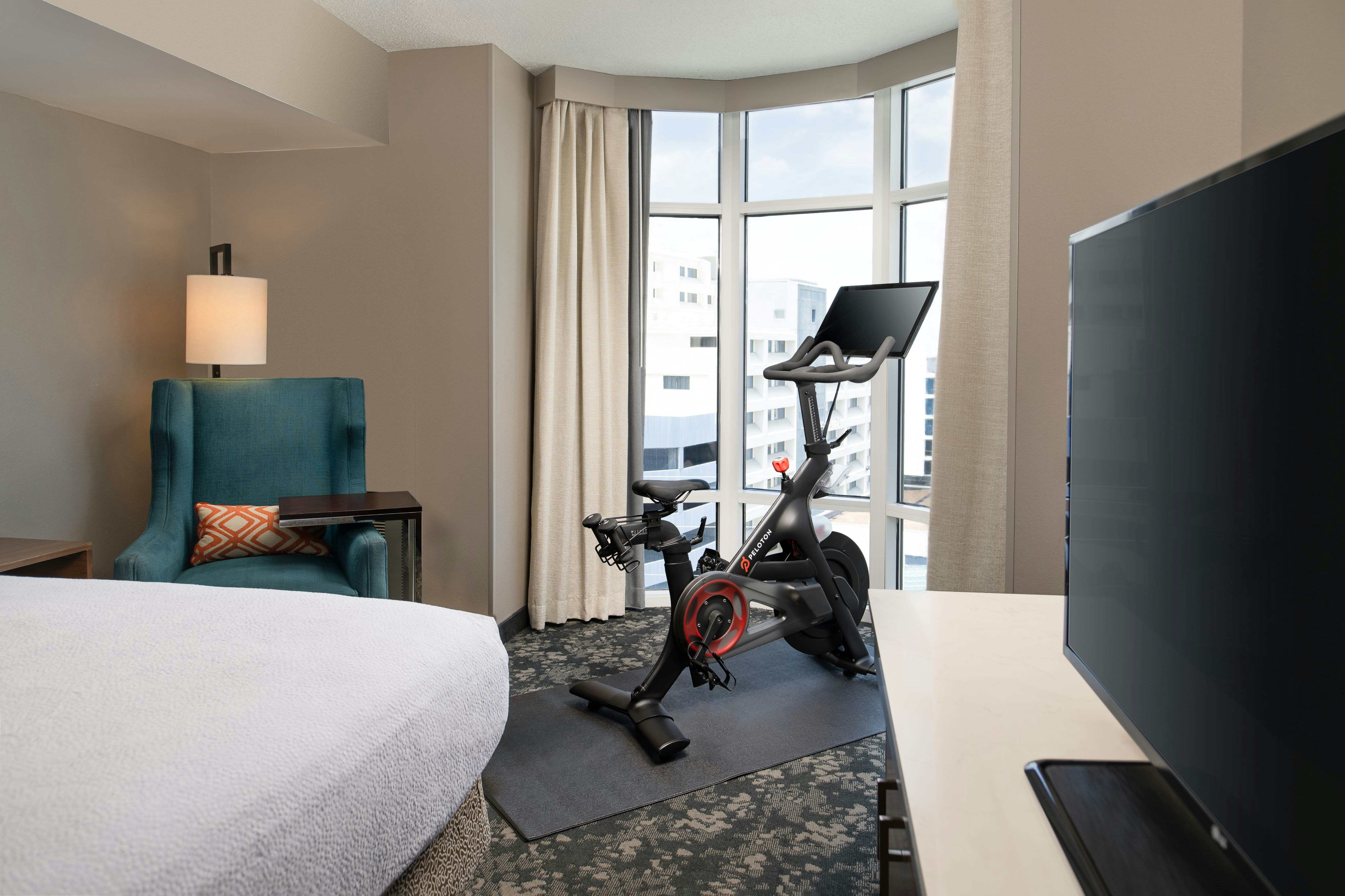 Room, King Bed, Peloton, Corner