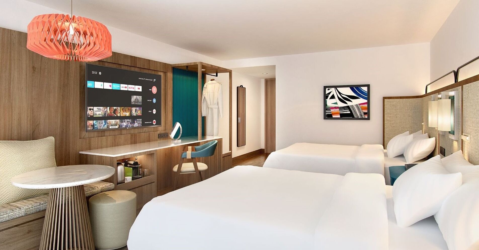 جناح بسريرين مزدوجين بغرفة نوم واحدة، Crowne Plaza Resort Guam 4/6