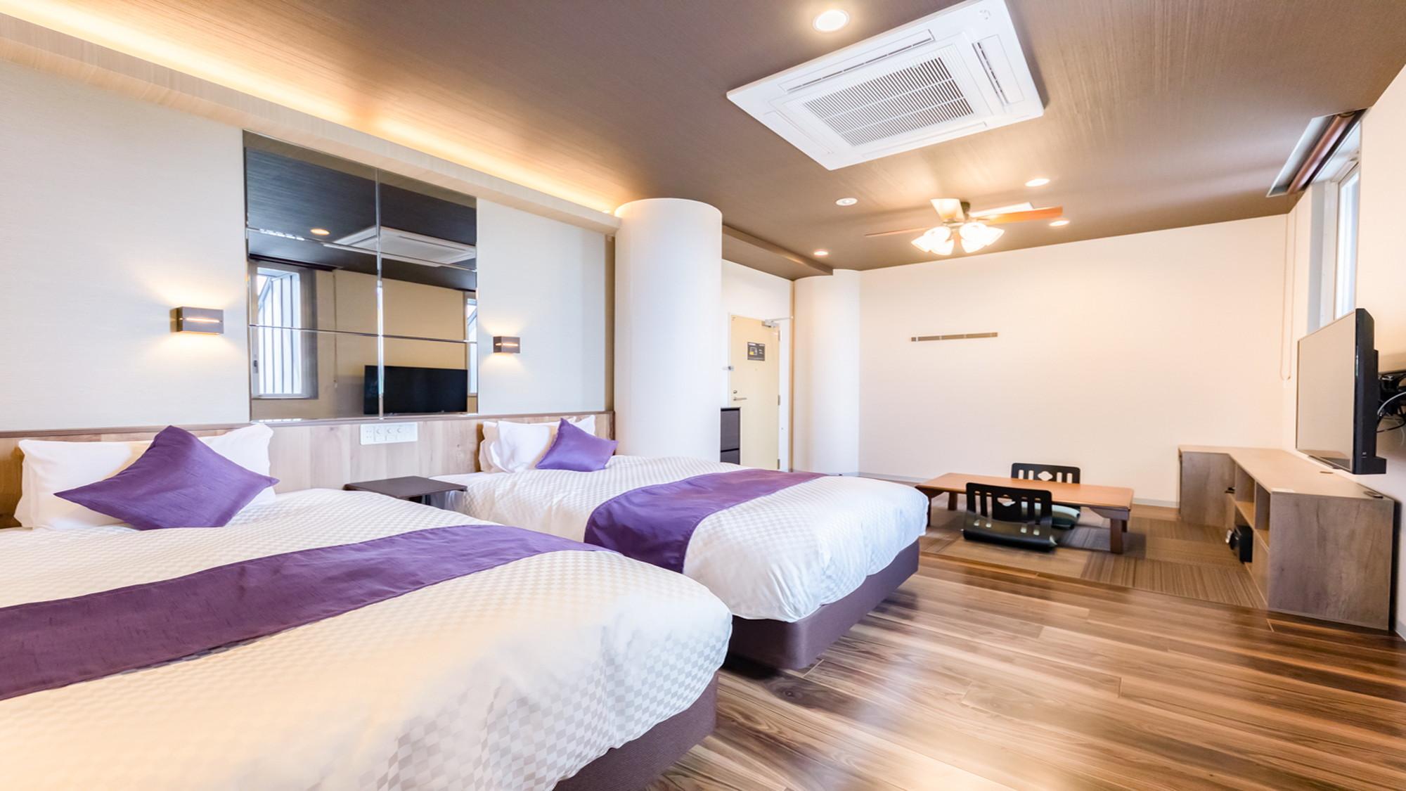 Japanese Western, Modern, Moderate, Futon Bed, 2 Semi Double Beds, Outdoor Bath