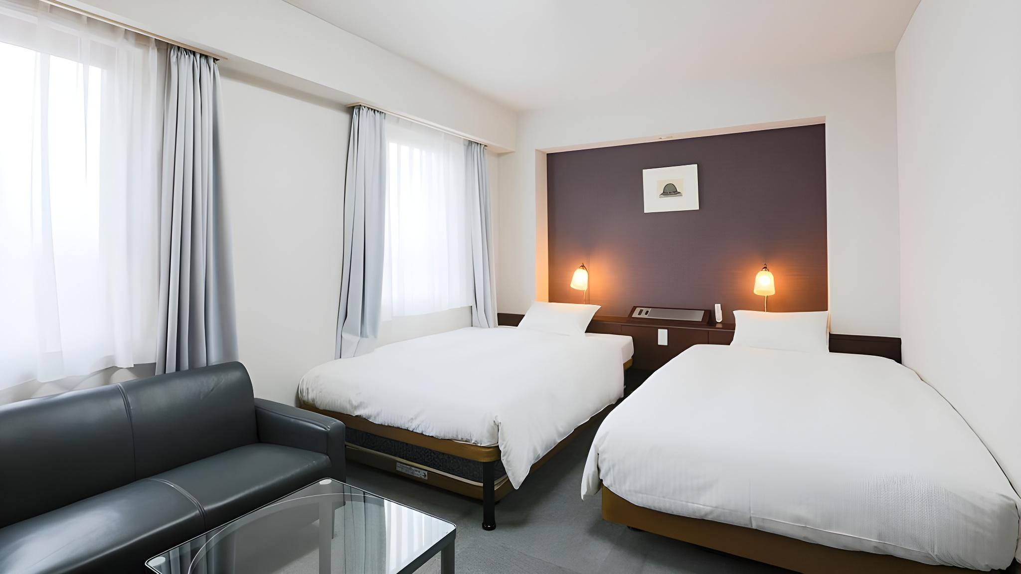Semi Room, Standard, Triple, 2 Semi Double Beds, Smoking