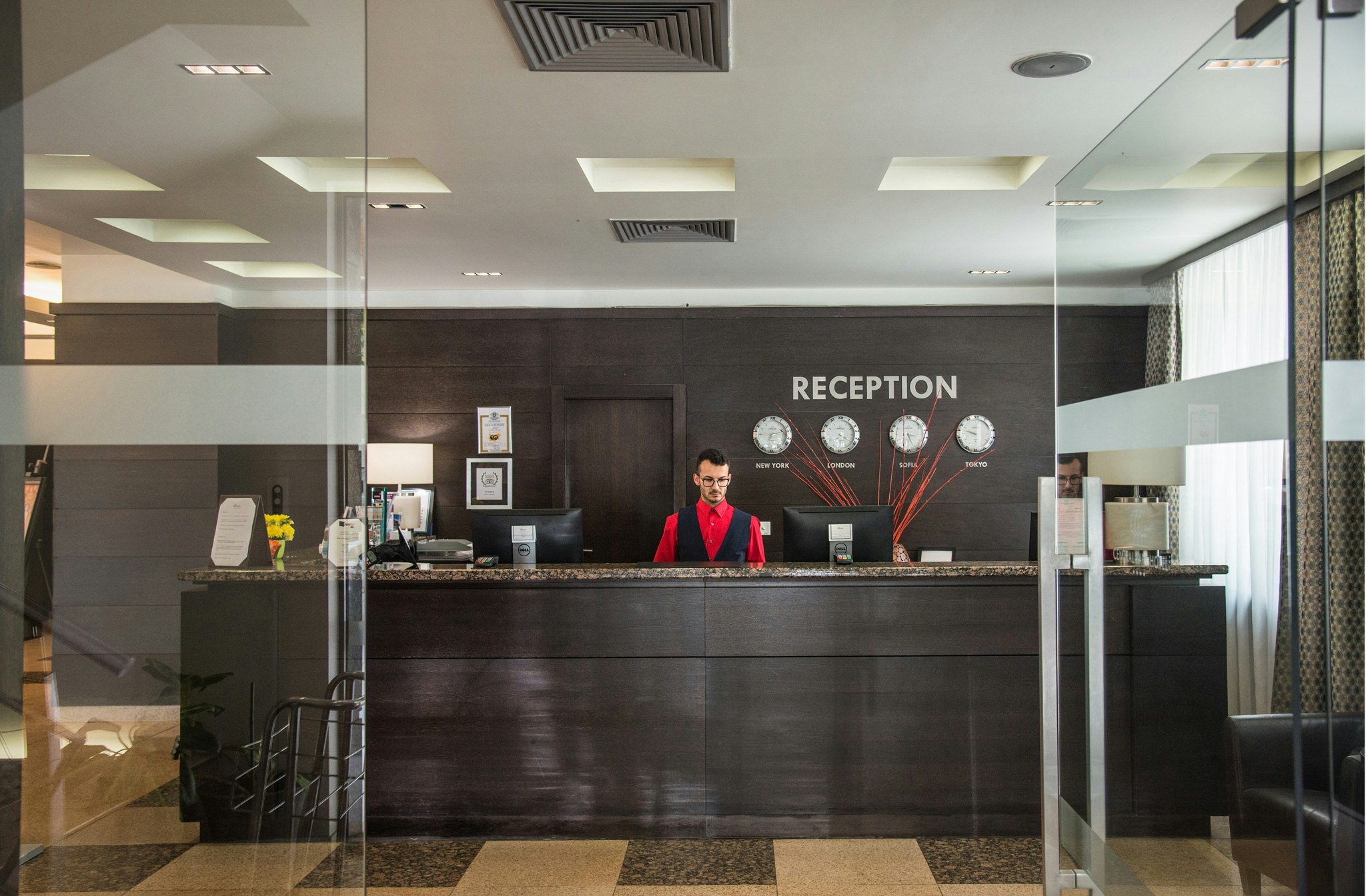 Lobby at Rosslyn Central Park Hotel, SOFIA