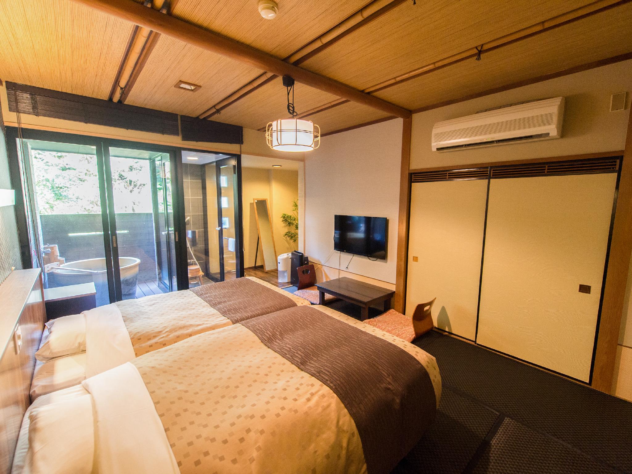 Semi Room, Superior, Futon Bed, 2 Semi Double Beds, Outdoor Bath