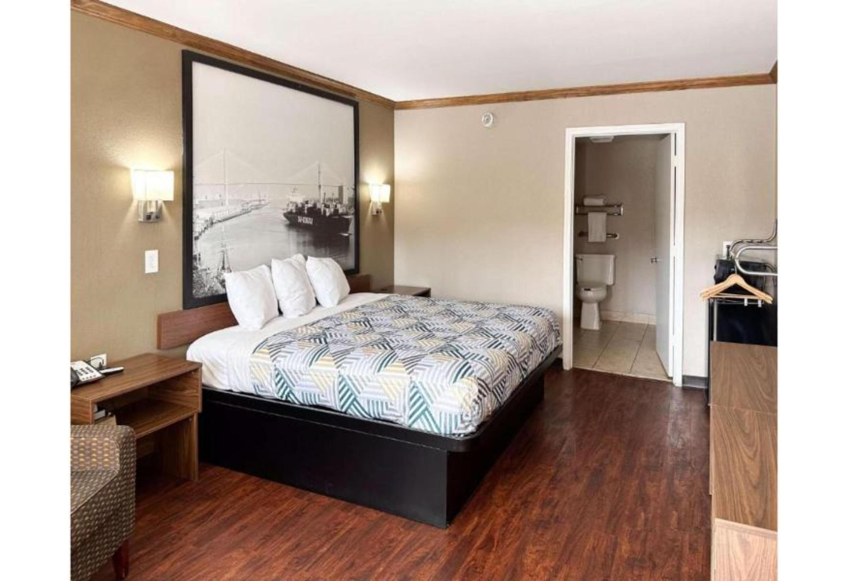 1 King Bed - Non-Smoking, Micfridge