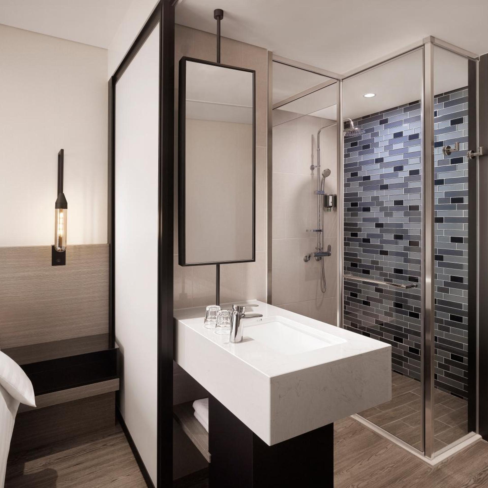 غرفة بريميير بسرير كينج بإطلالة على المدينة في طابق مرتفع، Fairfield By Marriott Busan 5/8