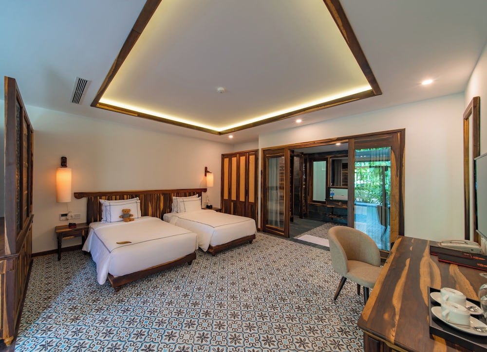 غرفة بريميوم بسريرين منفصلين بإطلالة على البحر، Alibu Resort 3/6