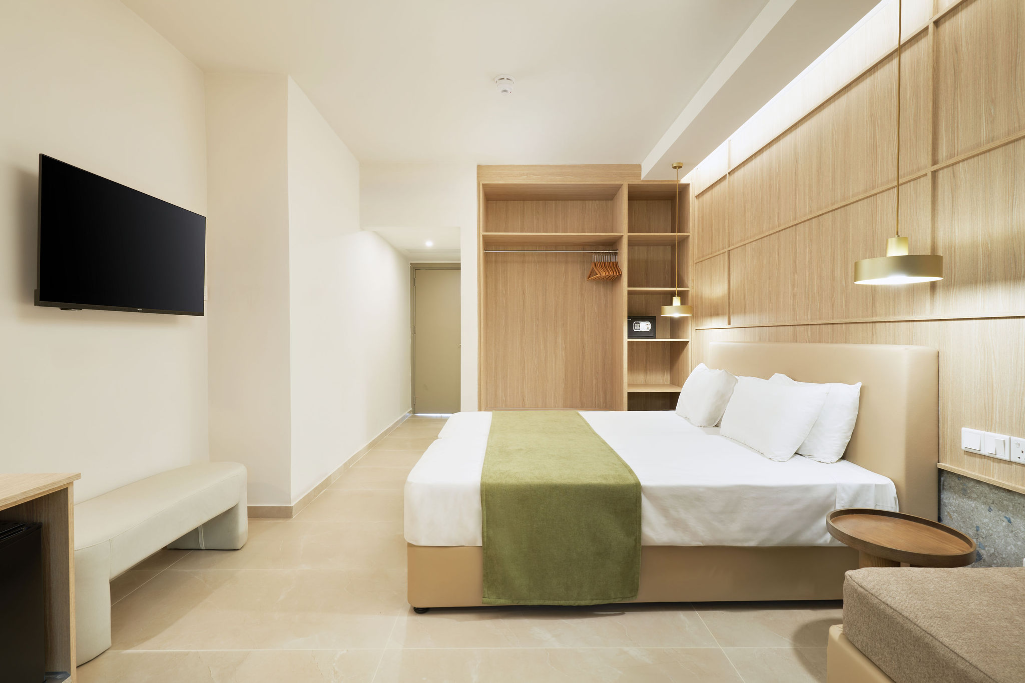 Room, Twin Beds, Lateral Side Sea View