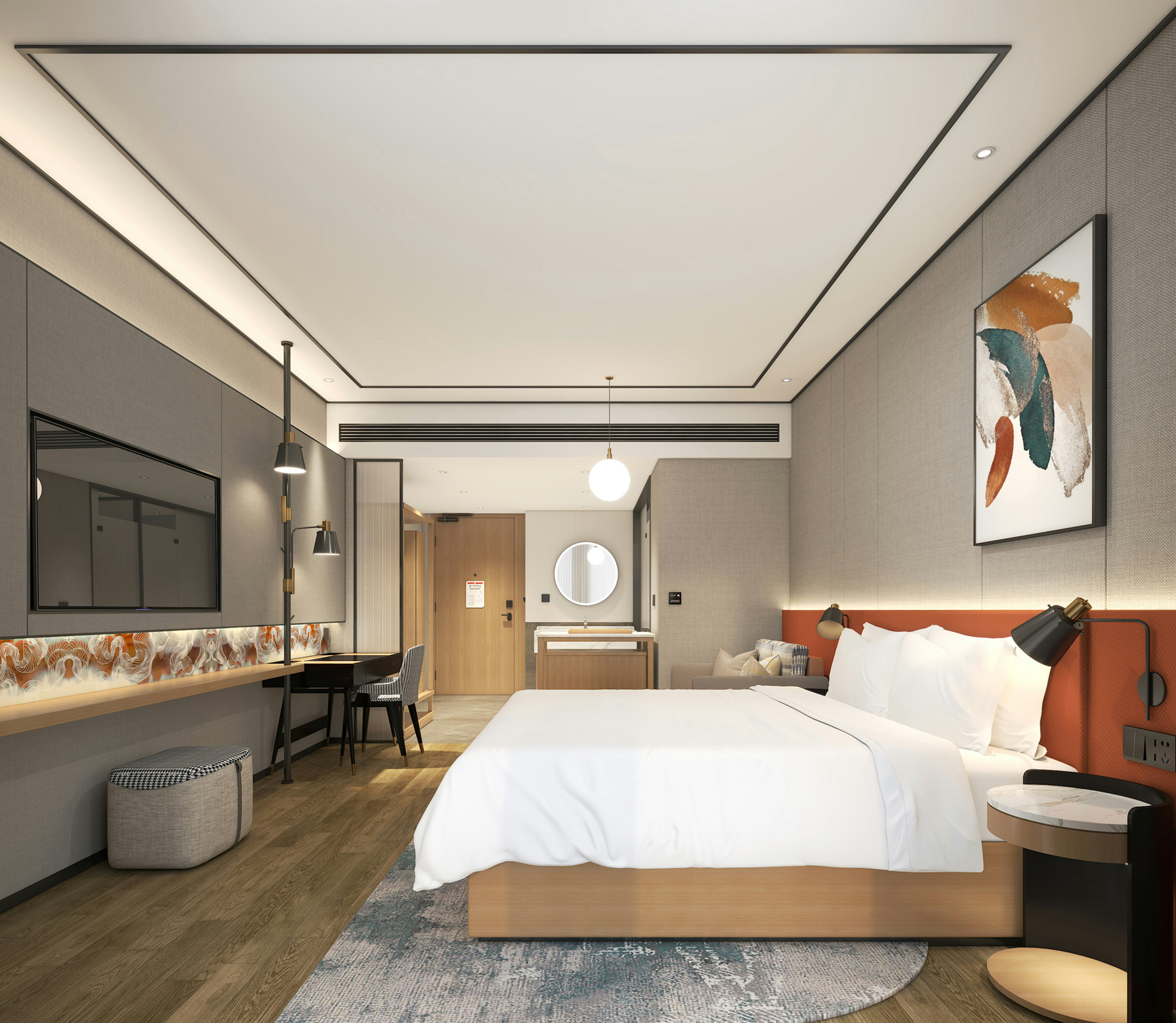 غرفة سوبيريور بسرير كينج في طابق مرتفع