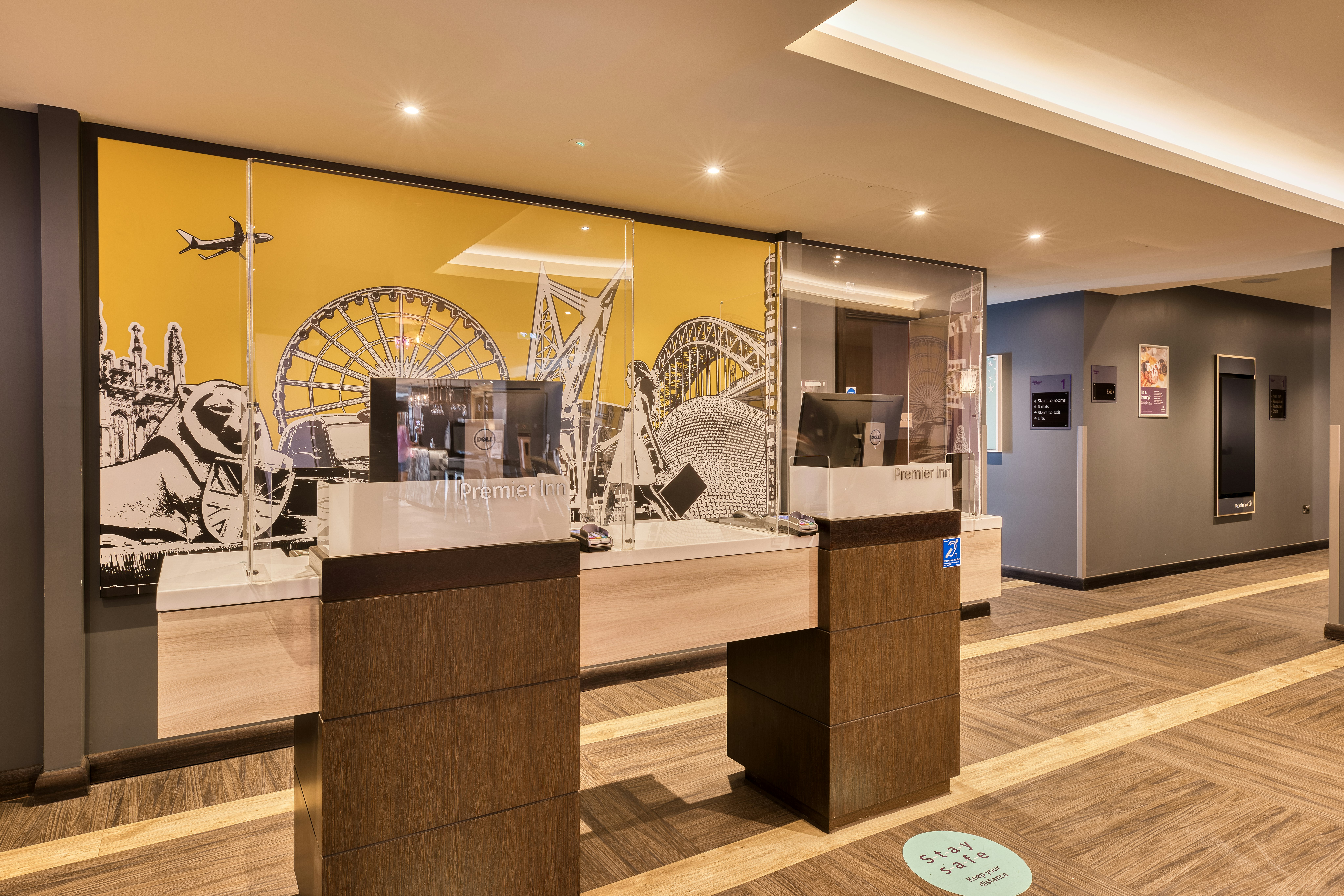 Lobby at Premier Inn Edinburgh City Centre (Waverley) Hotel, EDINBURGH