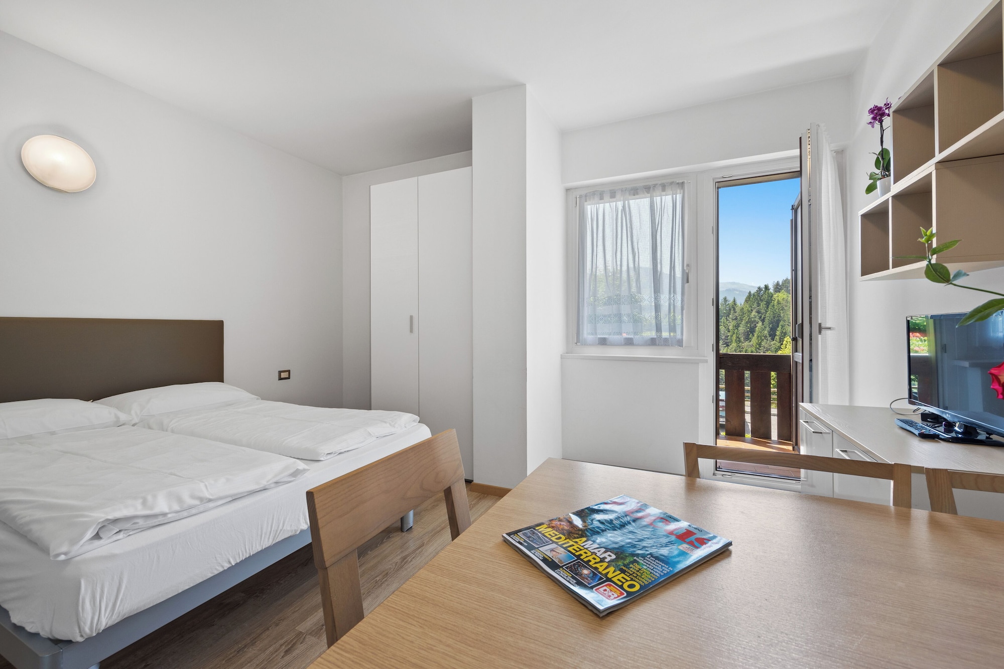 1 Bedroom, Panoramic, Apartment, 1 Double and 1 Single Bed, Murphy Bed, Valley View, Balcony