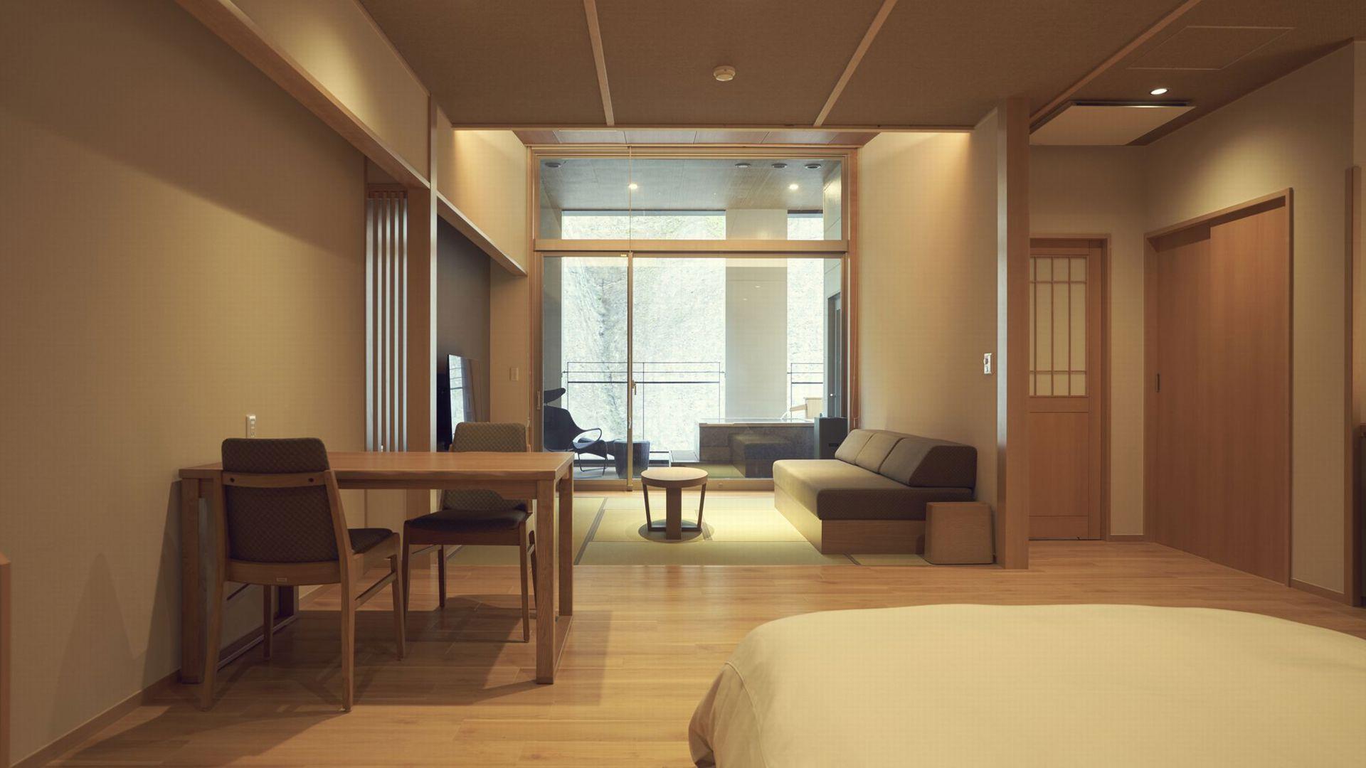 Room, Twin Beds, Outdoor Bath, Tatami