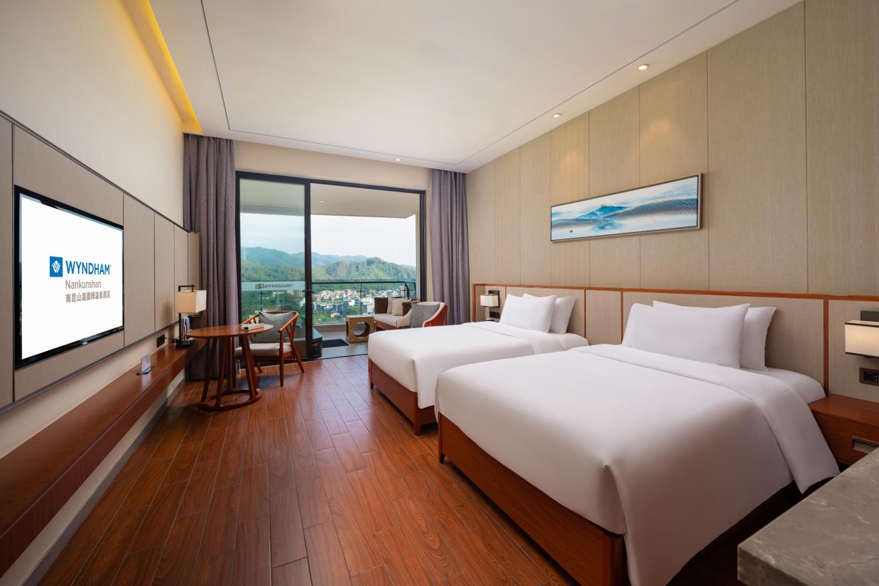 Deluxe, Twin Beds, Hot Spring Bath View