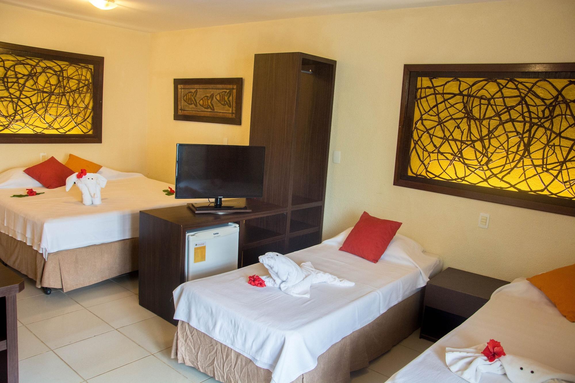 شقة فاخرة رباعية بشرفة، Hotel Aconchego Porto de Galinhas 2/5