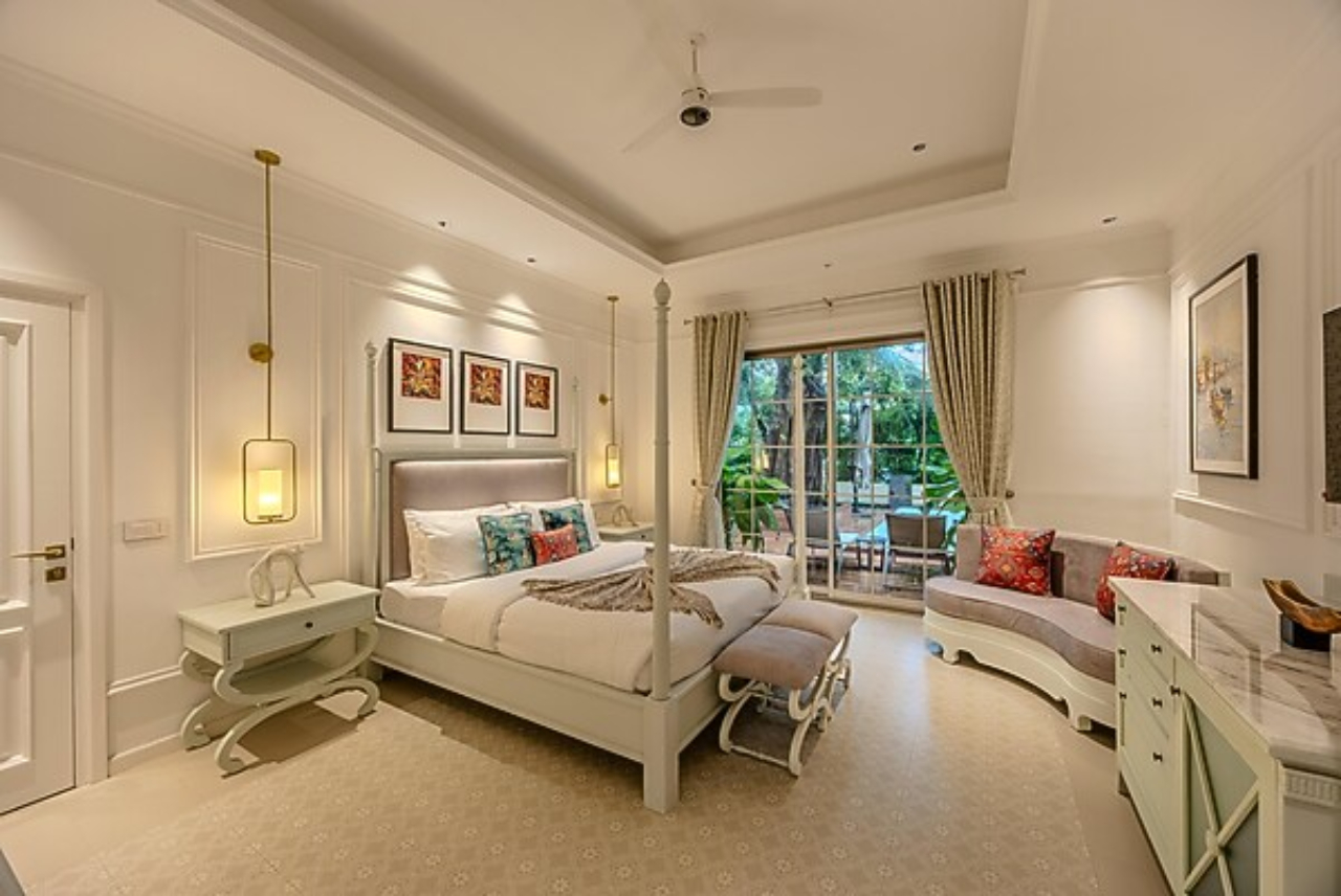 Room at ELIVAAS Kensho Villas Colva 4 BHK Villa With Pvt Pool, Fatona