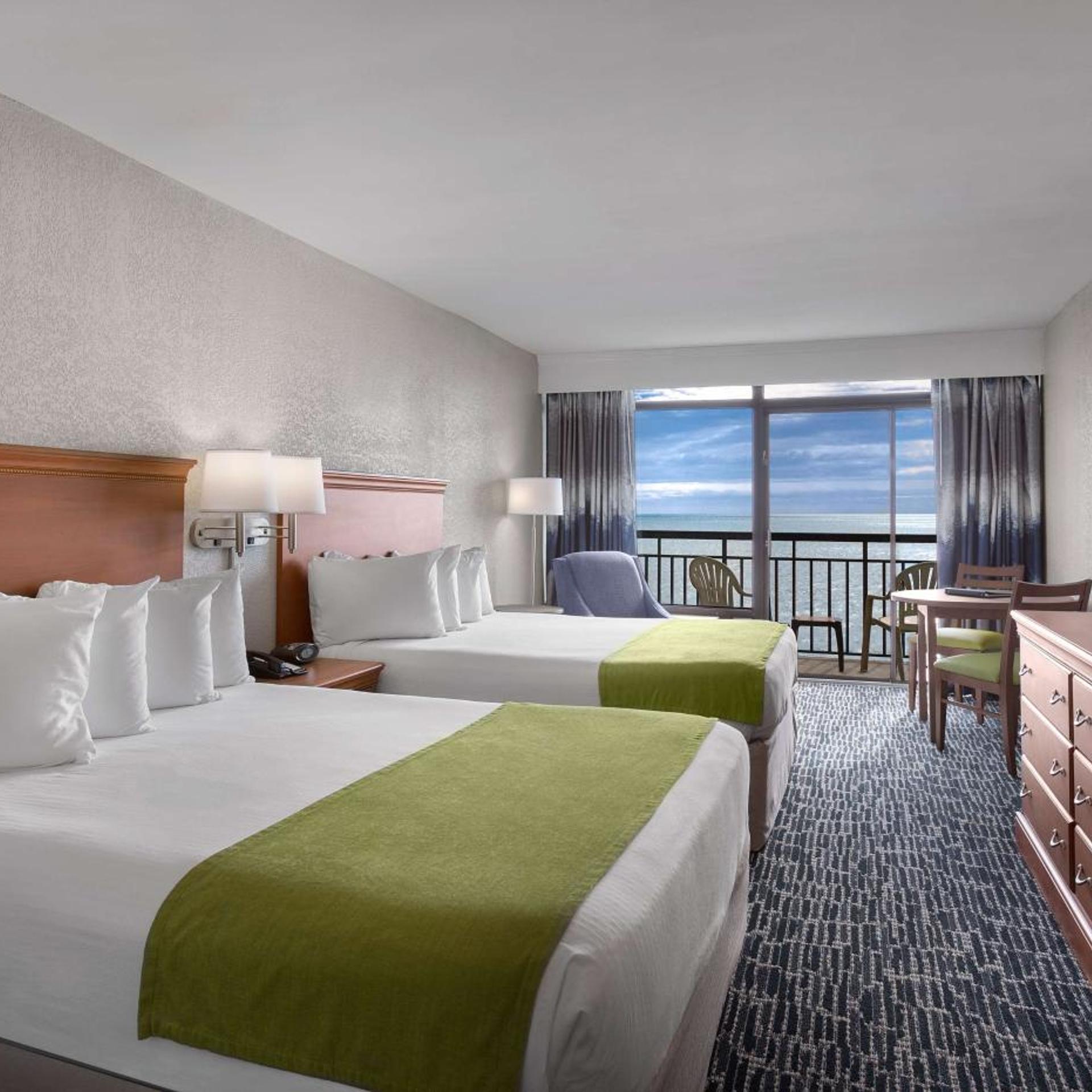 Room, 2 Queen Beds, Ocean Front, Balcony, North Wing