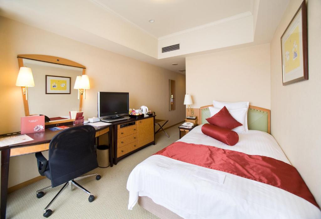 غرفة قياسية بسرير فردي في طابق مرتفع، Ana Crowne Plaza Hotel Toyama 7/9