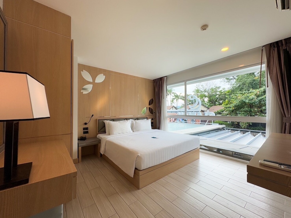 جناح بسرير كينج بإطلالة على المدينة بغرفة نوم واحدة، Clarian Hotel Beach Patong 4/10