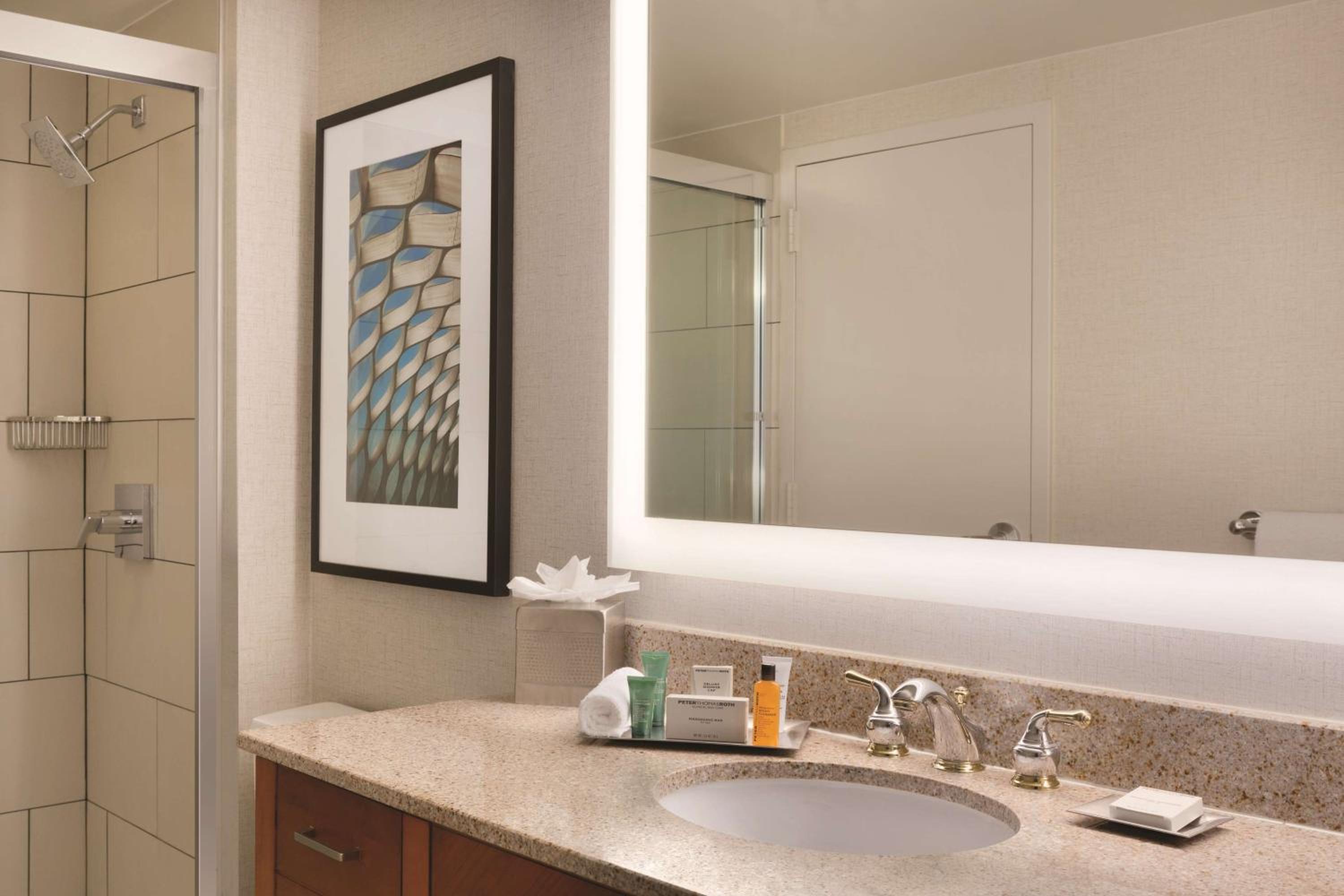 جناح بسرير كينج بإطلالة على البحيرة بغرفة نوم واحدة مع أريكة