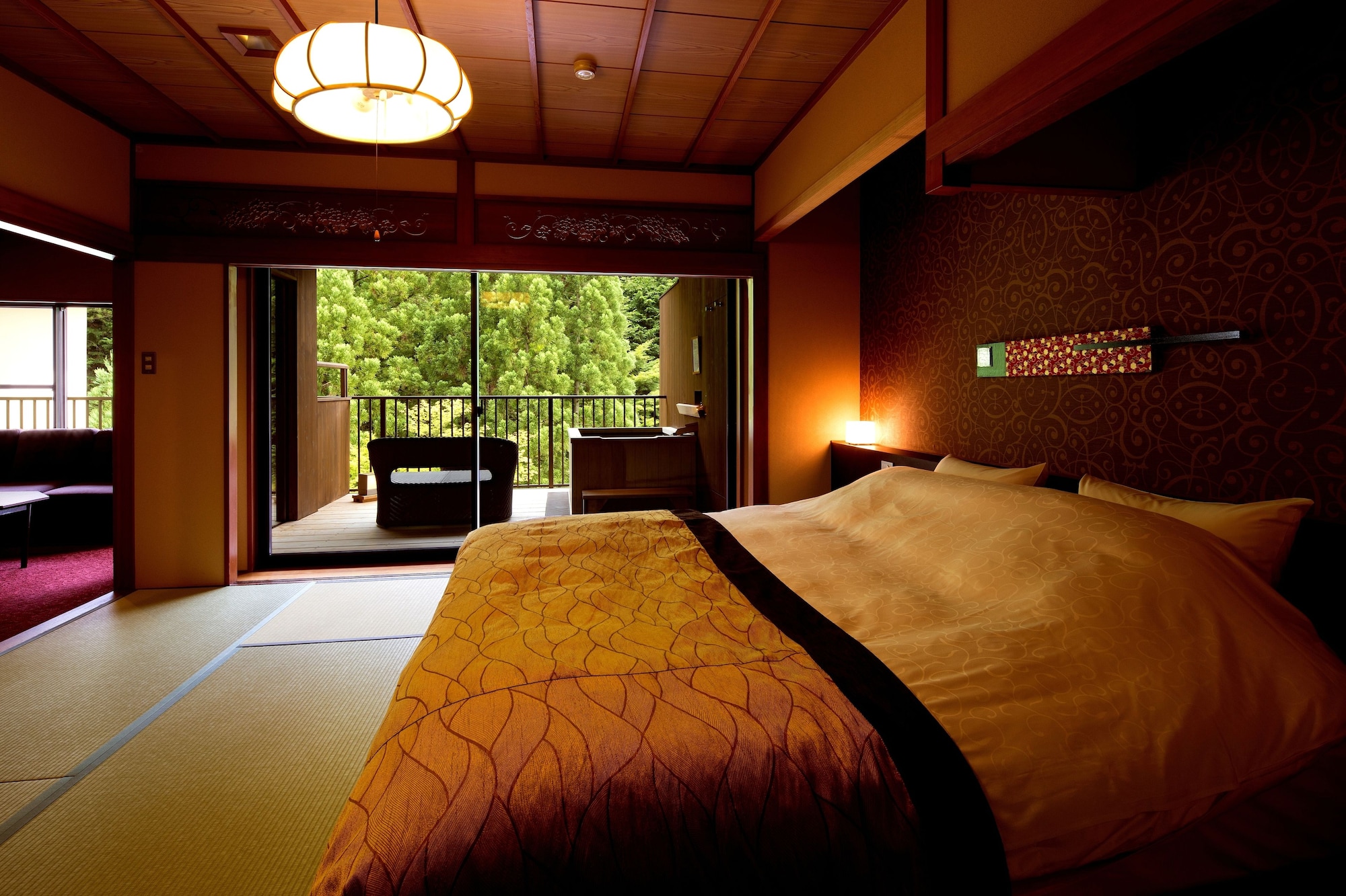 Japanese, Double Bed, Outdoor Bath