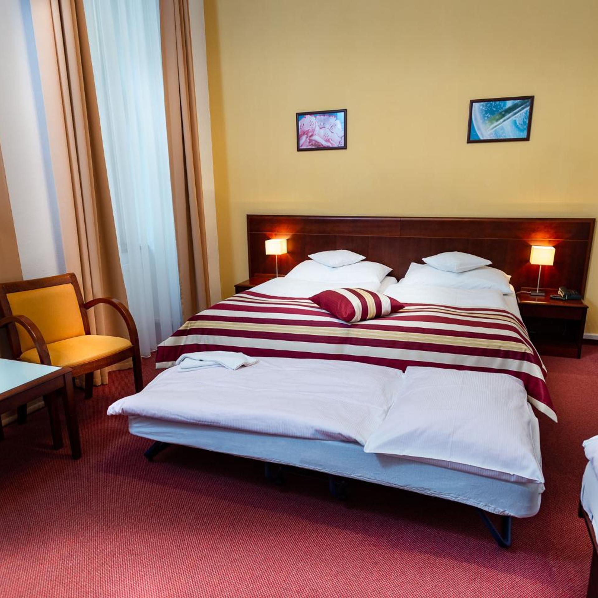 Room, Double Bed, Two Extra Beds
