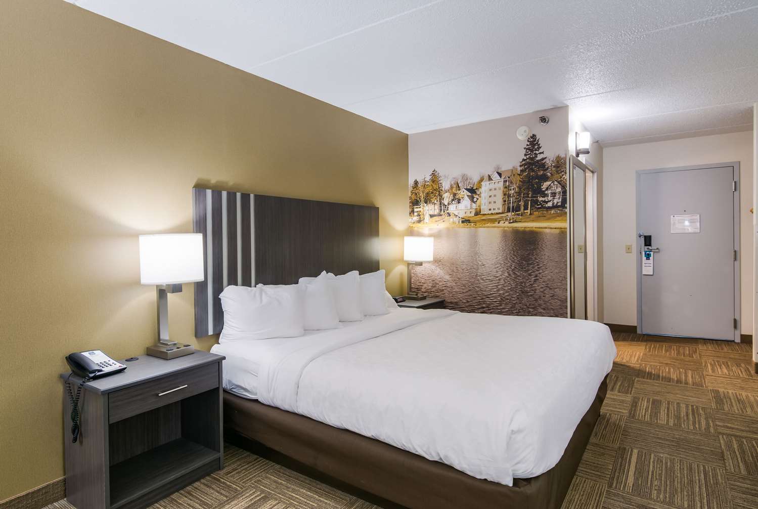 غرفة بسرير كينج، Clarion Pointe Jamestown - Falconer 2/4