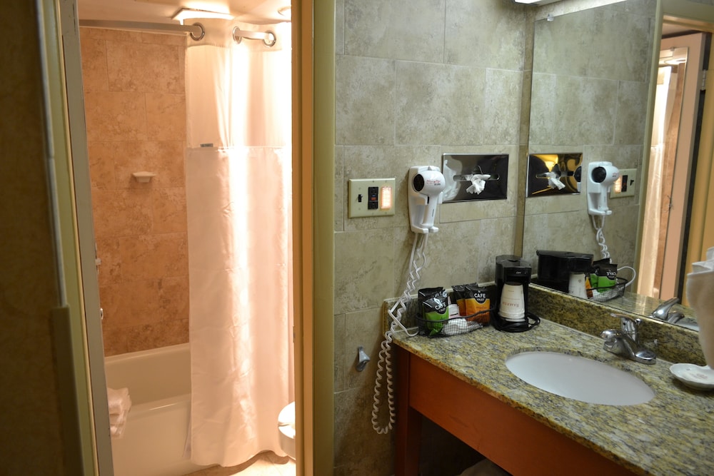 غرفة تقليدية بسرير كينج في الطابق الأرضي لذوي الإعاقة، Ramada by Wyndham State College Hotel & Conference Center 5/10
