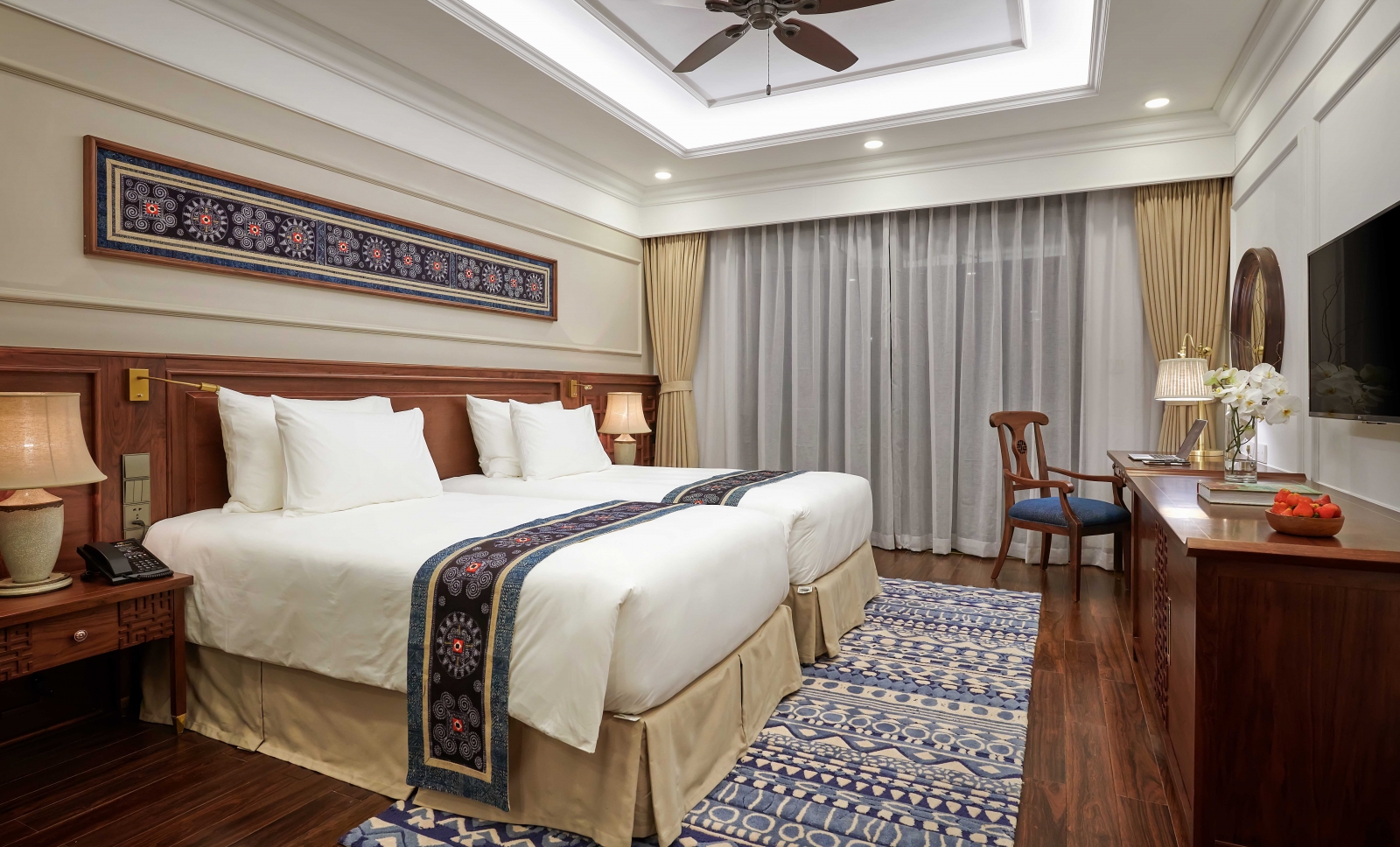 Classic, Double or Twin Bed, Garden View
