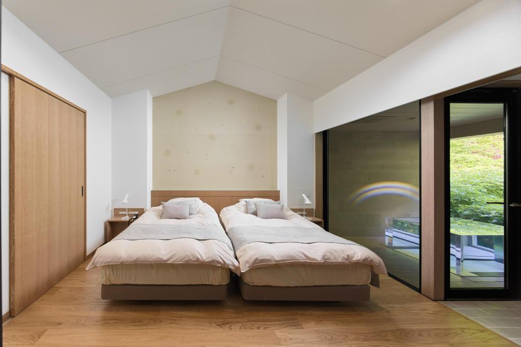 Art, Modern, Kohoo, Twin Beds, Ryokan Sumiya Kihoan 2/2