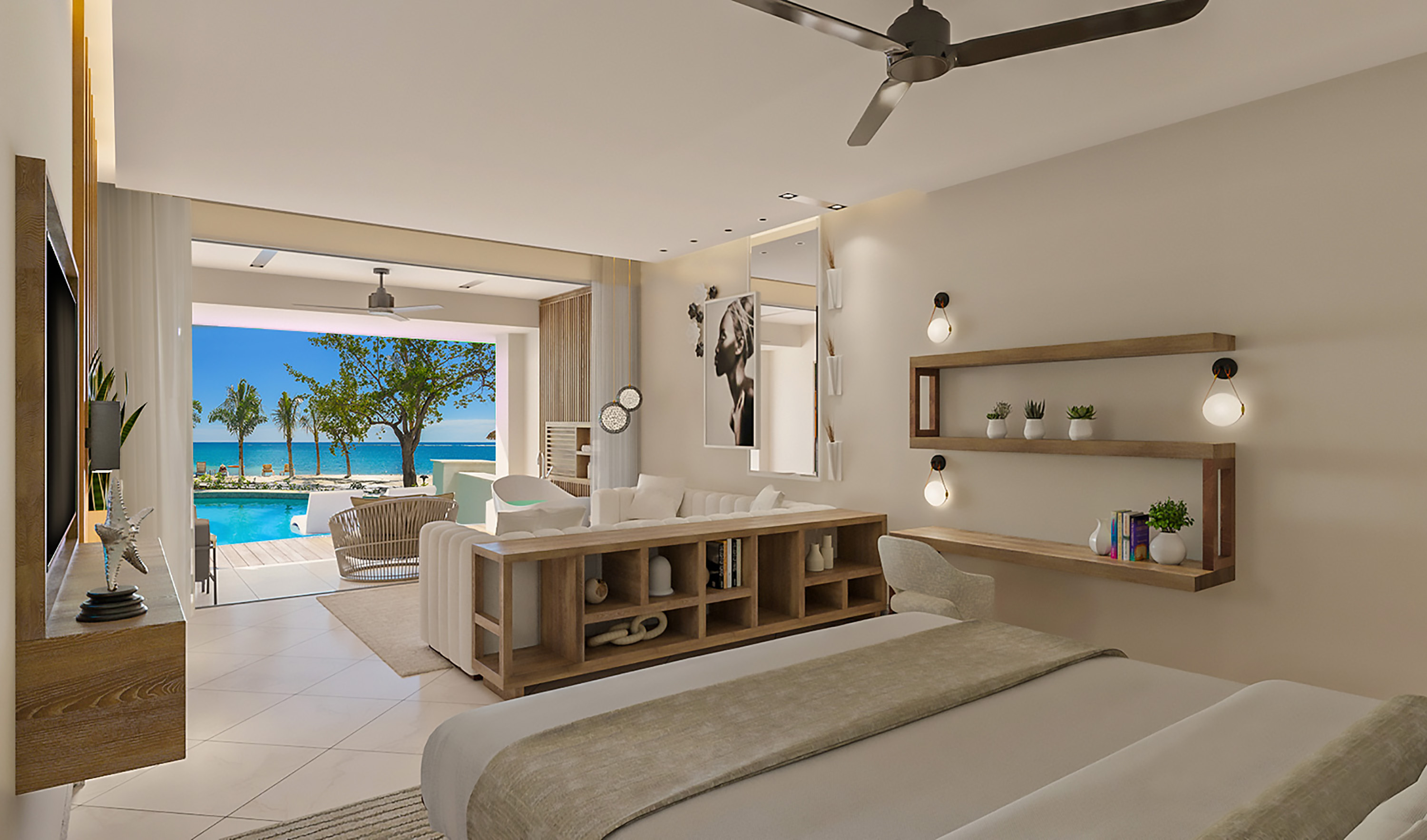 1 Bedroom, Swim Up, Superior, Suite, Butler, Patio, Terrace, Bathtub