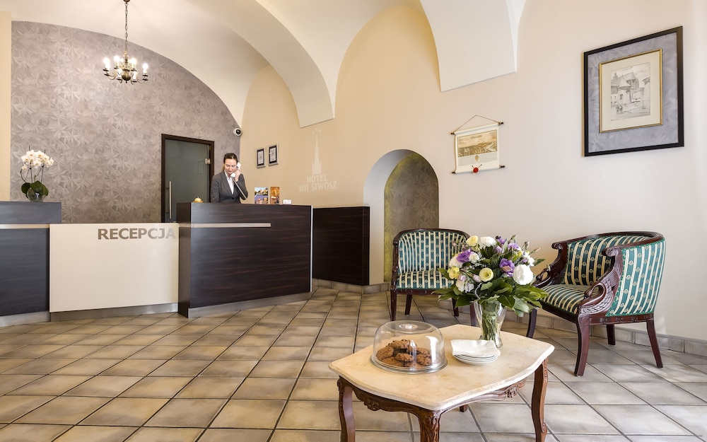 Lobby at Wit Stwosz Hotel, KRAKOW