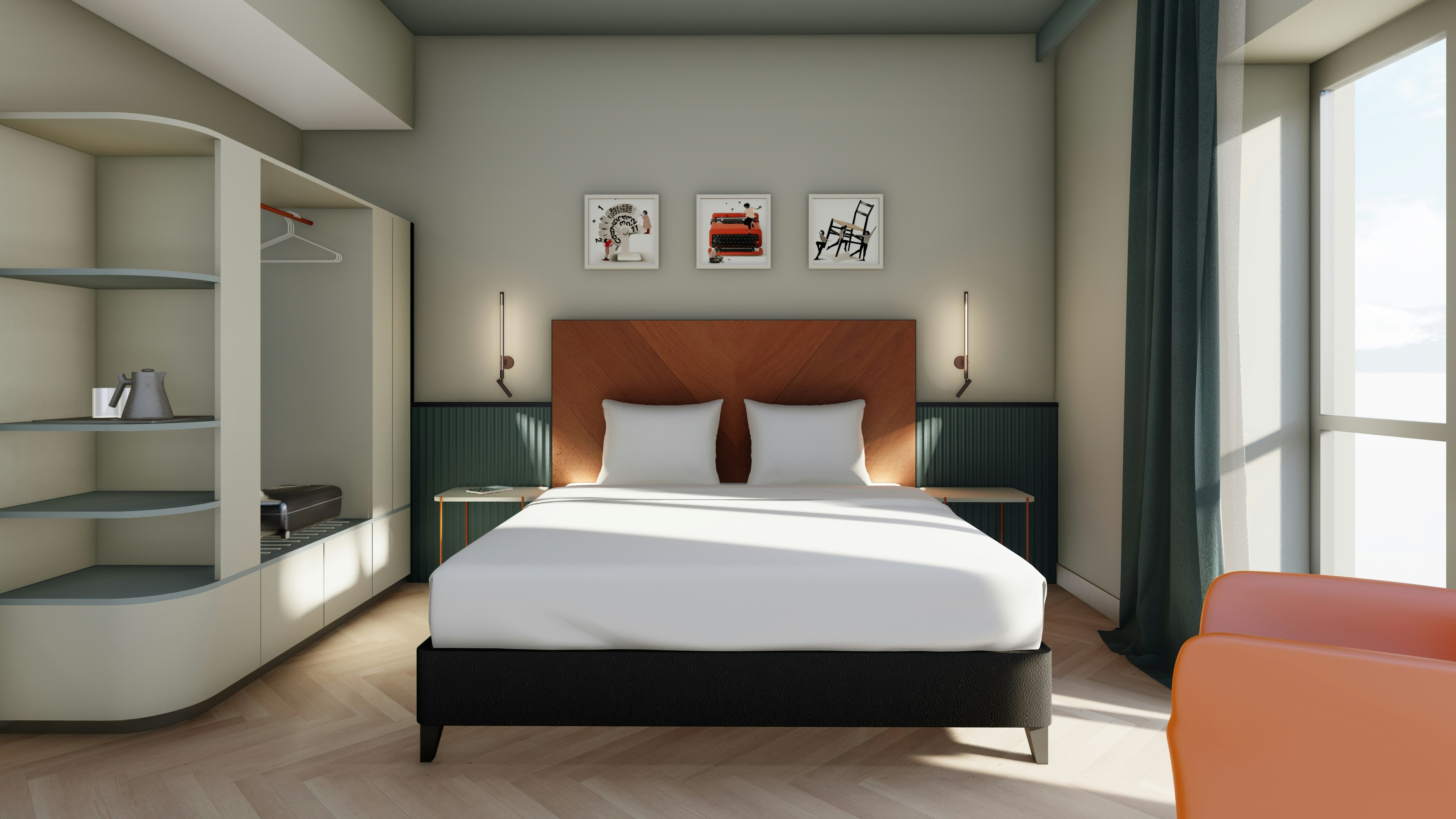 DELUXE, DOUBLE BED