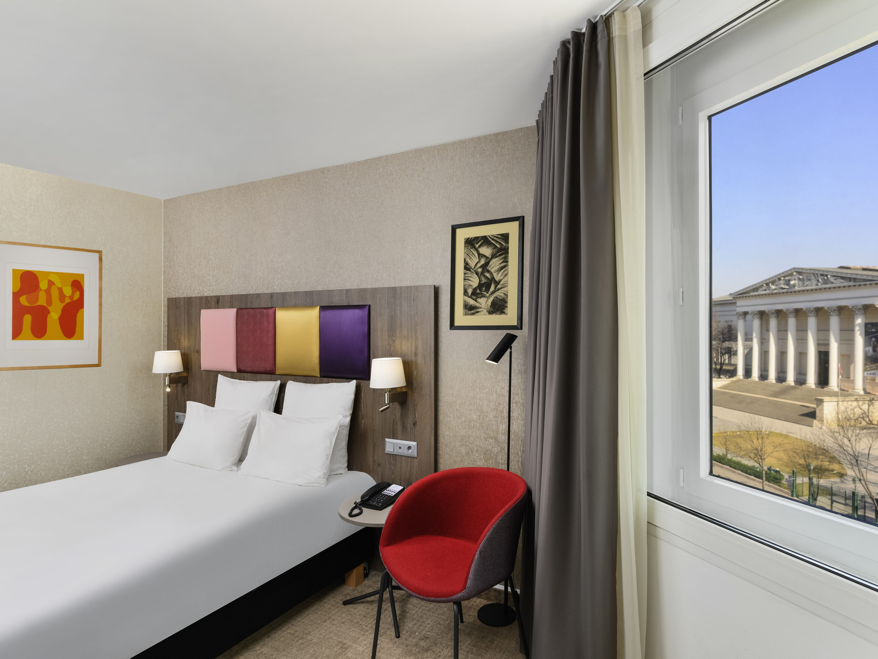 غرفة قياسية بسرير مزدوج، Mercure Budapest Korona Hotel 4/4