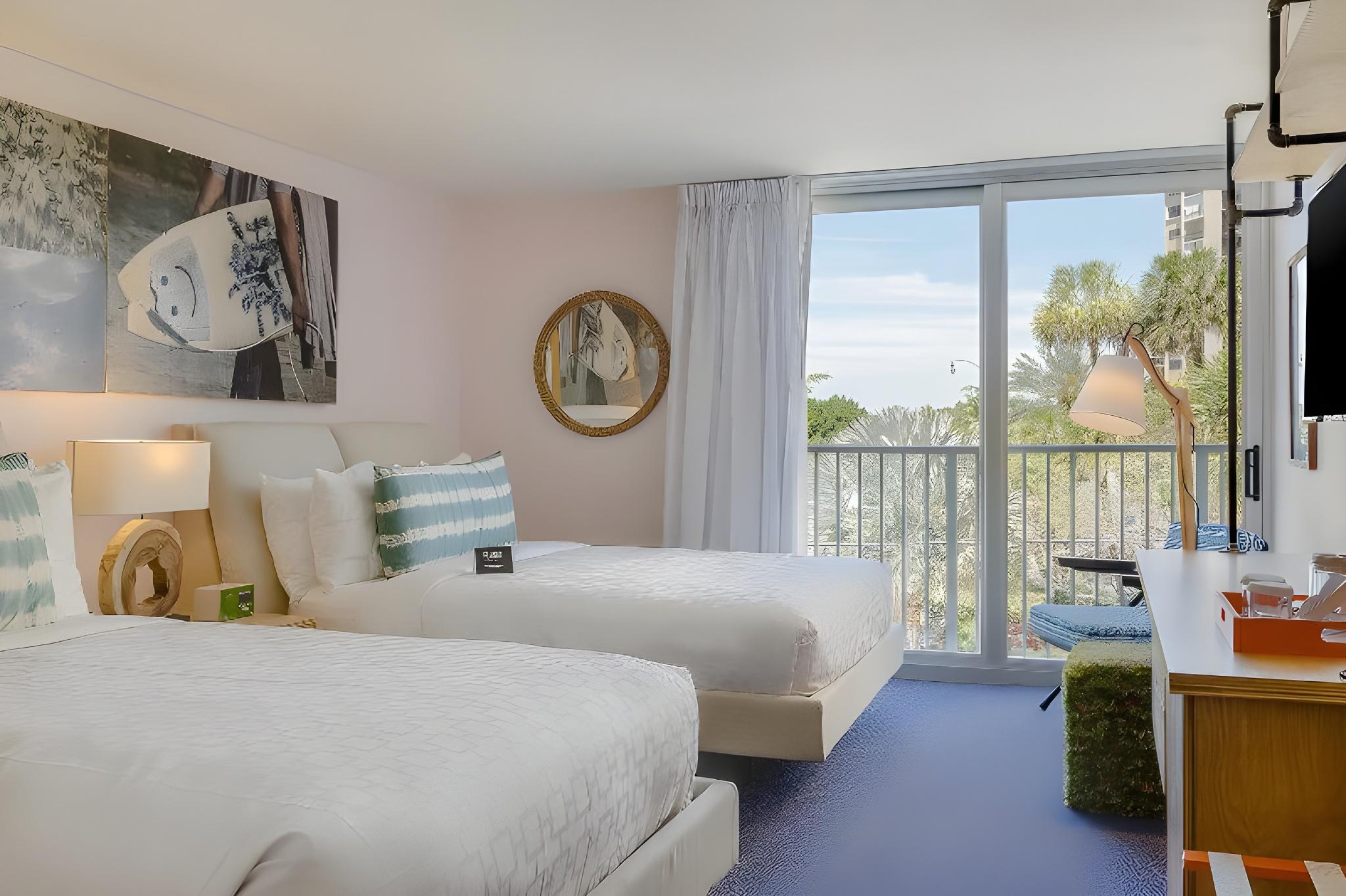 Retro, Chic, 2 Queen Beds, Resort View