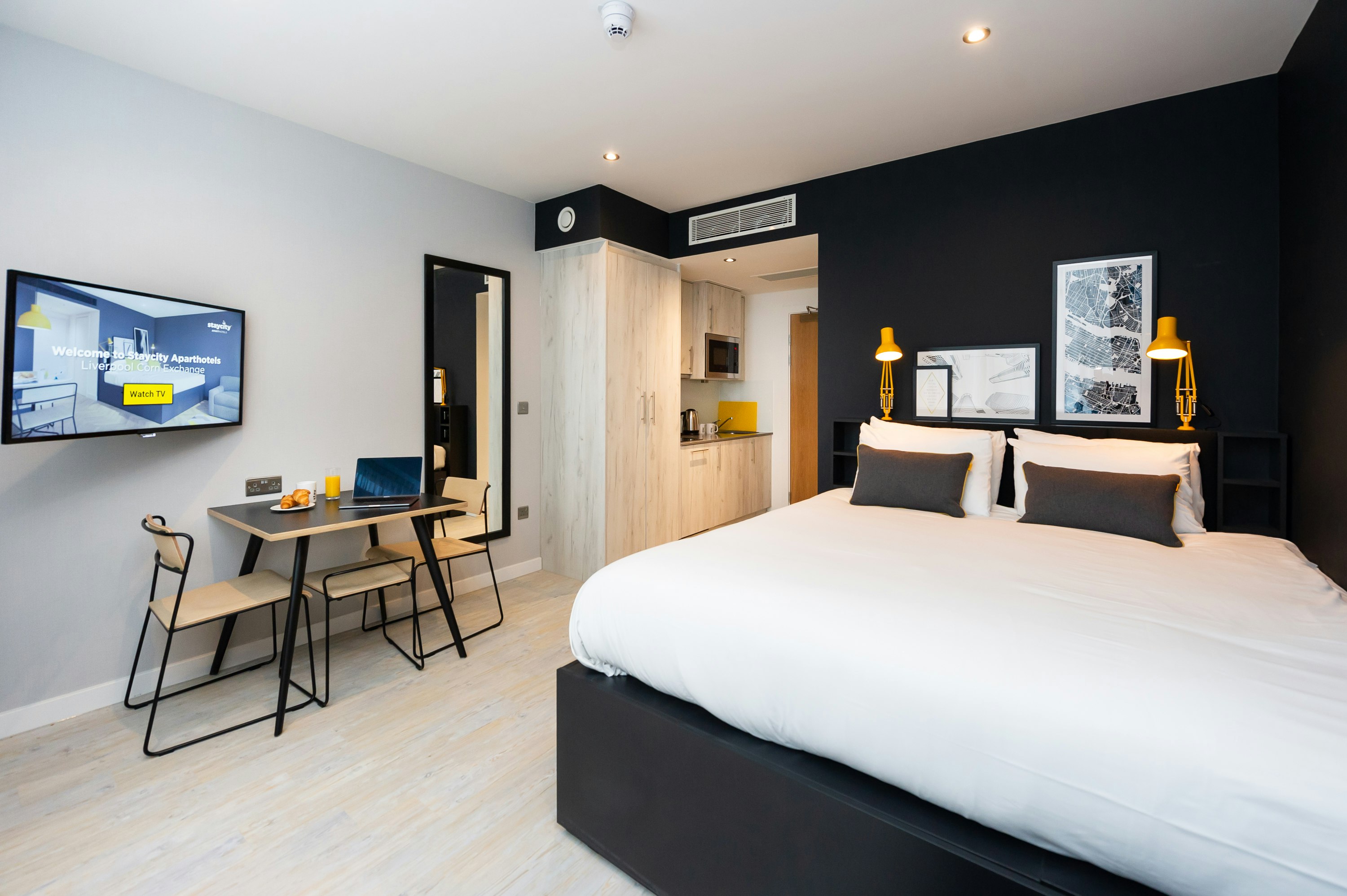 Studio, King Bed, Sofa