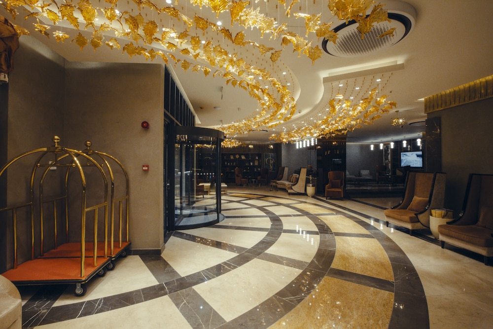 Lobby at Marjan Plaza Hotel, TBILISI