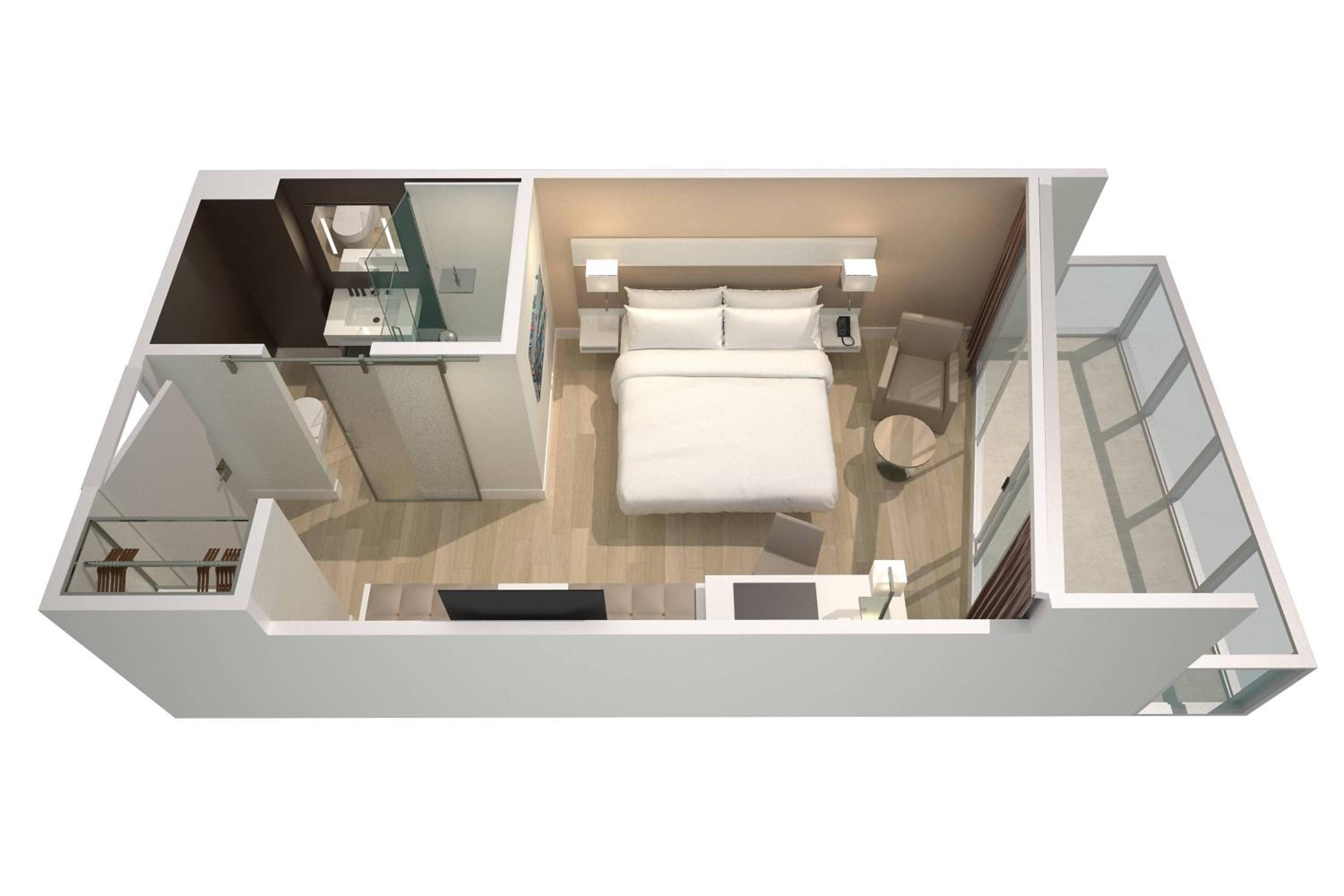 غرفة بسرير كينج بشرفة لذوي الإعاقة، Ac Miami Beach 7/7