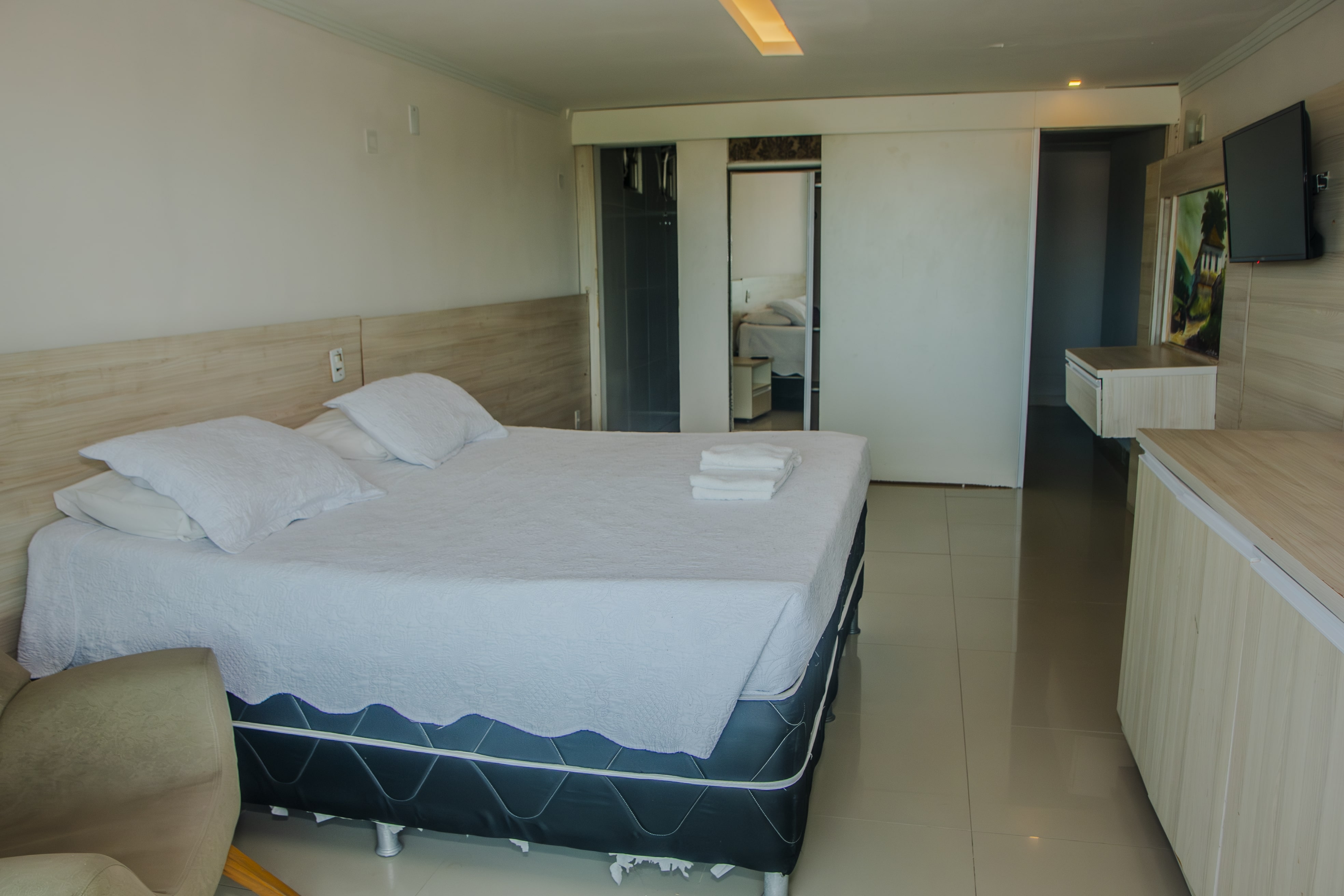 غرفة بسرير مزدوج بإطلالة على البحر، Beira Mar Hotel Aracaju 3/8