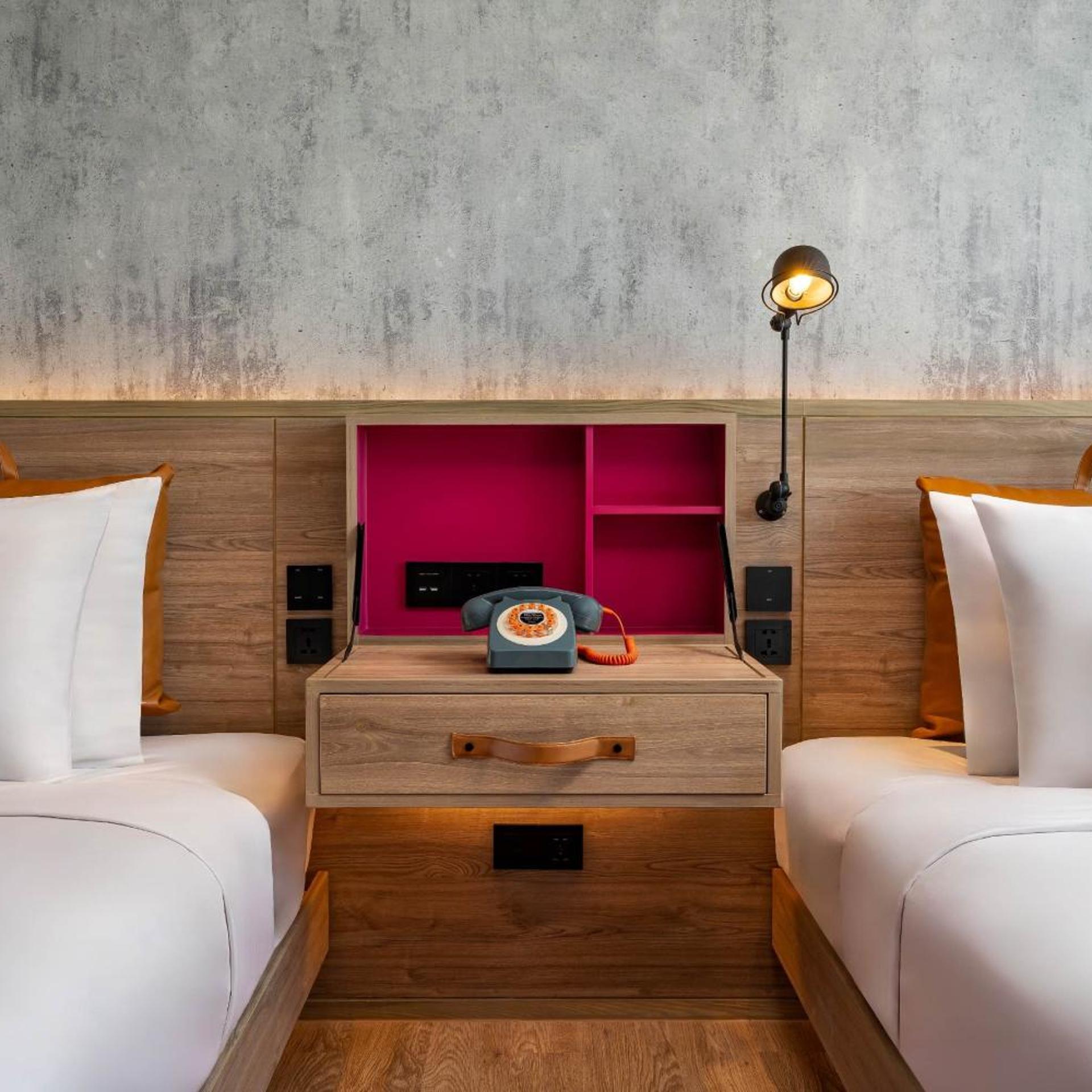 Moxy, Twin Beds, Skyline View