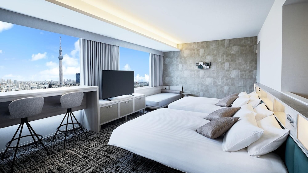 Deluxe, 2 Double Beds, Tower View