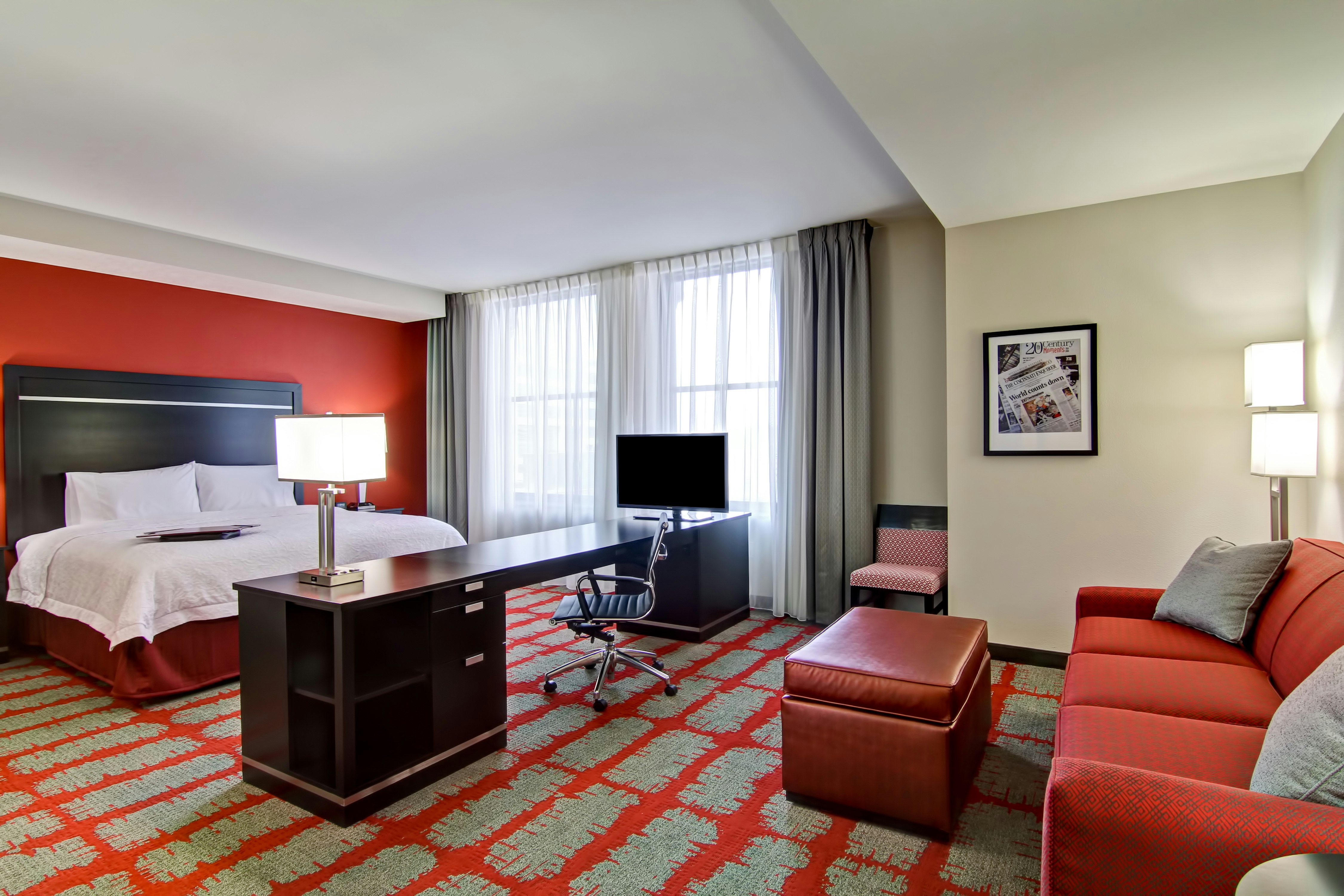 استوديو بسرير كينج لذوي الإعاقة، Hampton Inn Suites Cincinnati Downtown 3/7